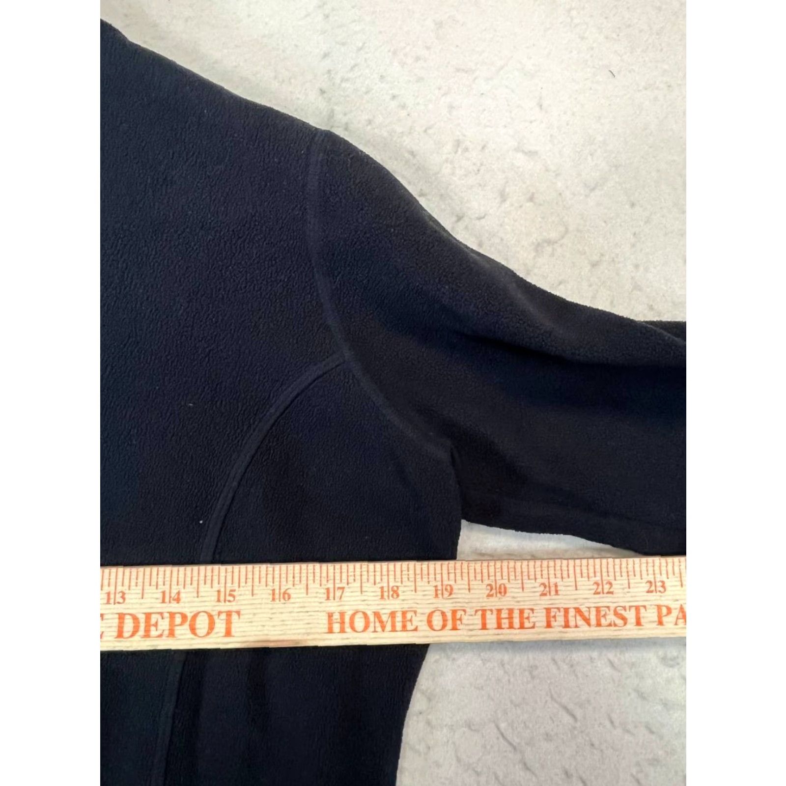 Vintage LL Bean Womens Sweater Black Full Zip Fleece Polyester Size Medium Regular Zip Up Mock Neck Winter Womens Size M / US 6-8 / IT 42-44 - 3 Thumbnail