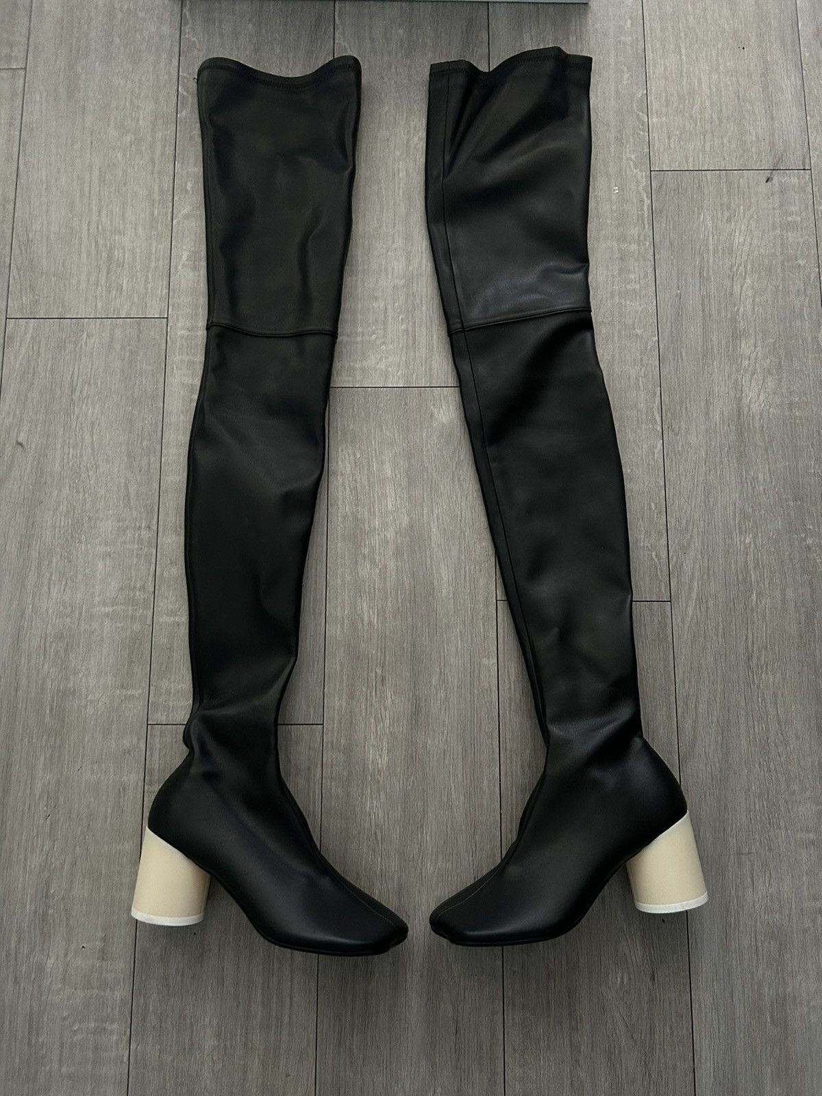 Maison Margiela MM6 Maison Margiela Slip On Knee-High Boots Size US 4.5 / IT 34.5 - 2 Thumbnail