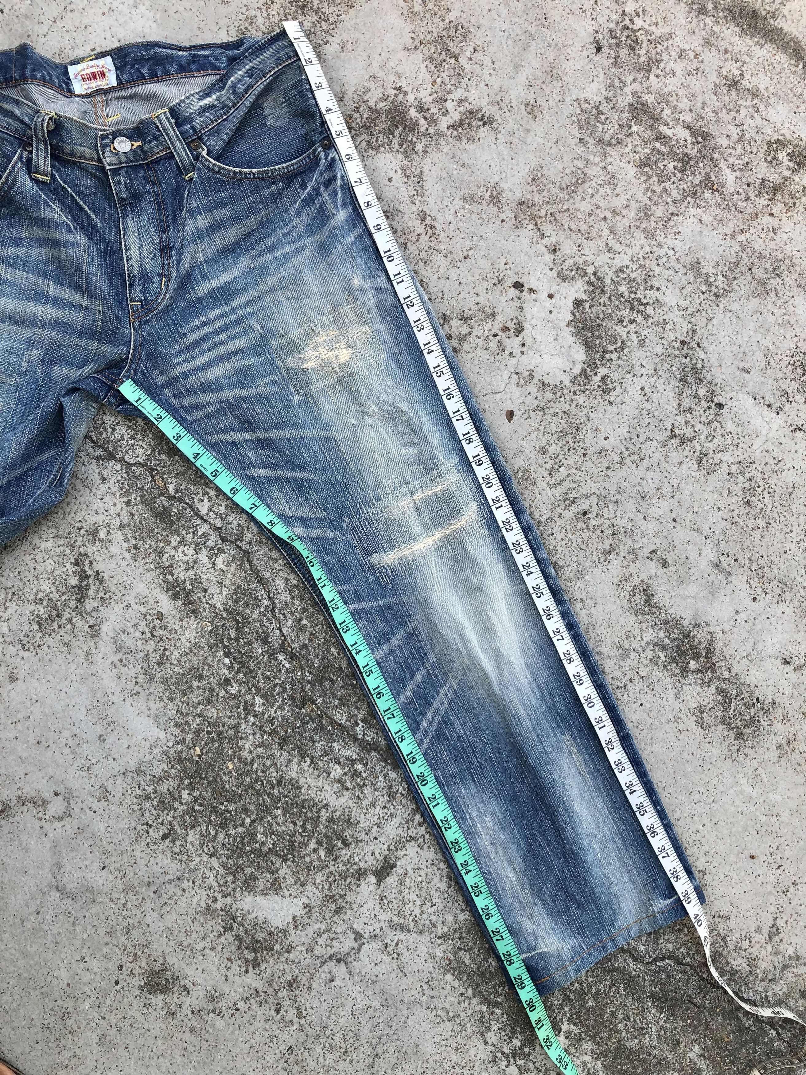 Edwin VINTAGE EDWIN BORO PATCHES JEANS Size US 35 - 8 Thumbnail