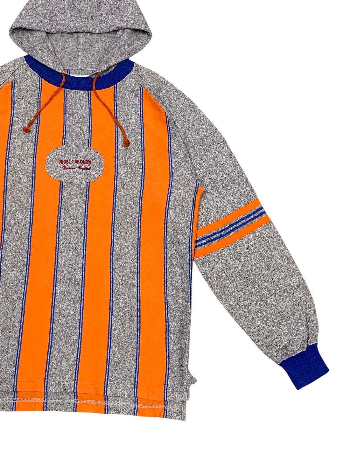 Nigel Cabourn Vintage Nigel Cabourn Stripe Hoodie Long Sleeve Shirt Size US M / EU 48-50 / 2 - 4 Thumbnail