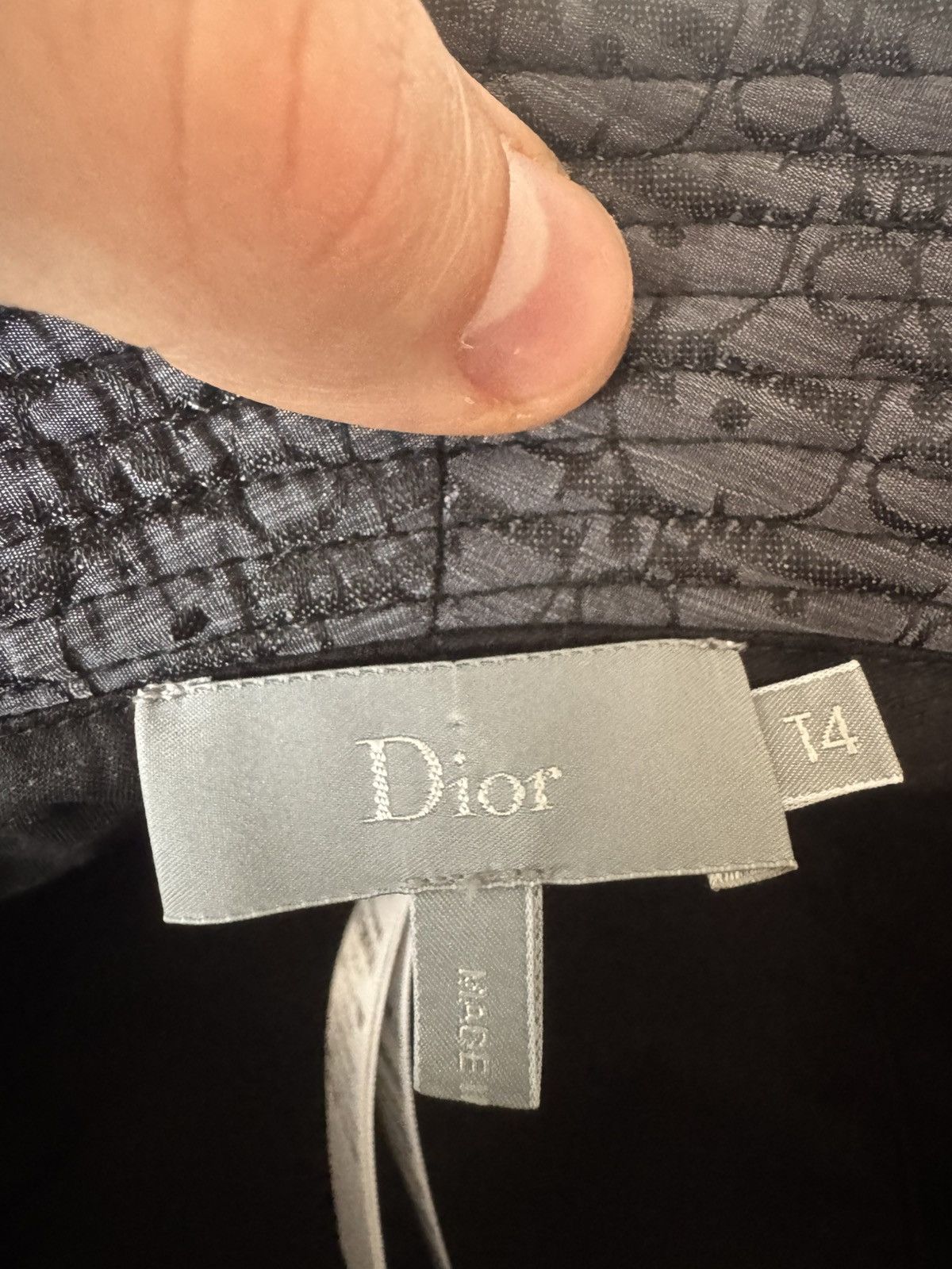 Dior Dior Designer Luxury Monogram Black Bucket Hat High End Rare Size ONE SIZE - 6 Thumbnail