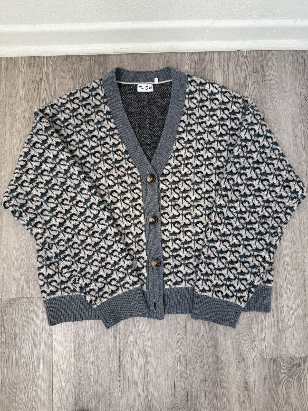 Fred Segal Fred Segal Alpaca Cardigan (Gucci Vibes) Sz Large Size US L / EU 52-54 / 3 - 1 Thumbnail