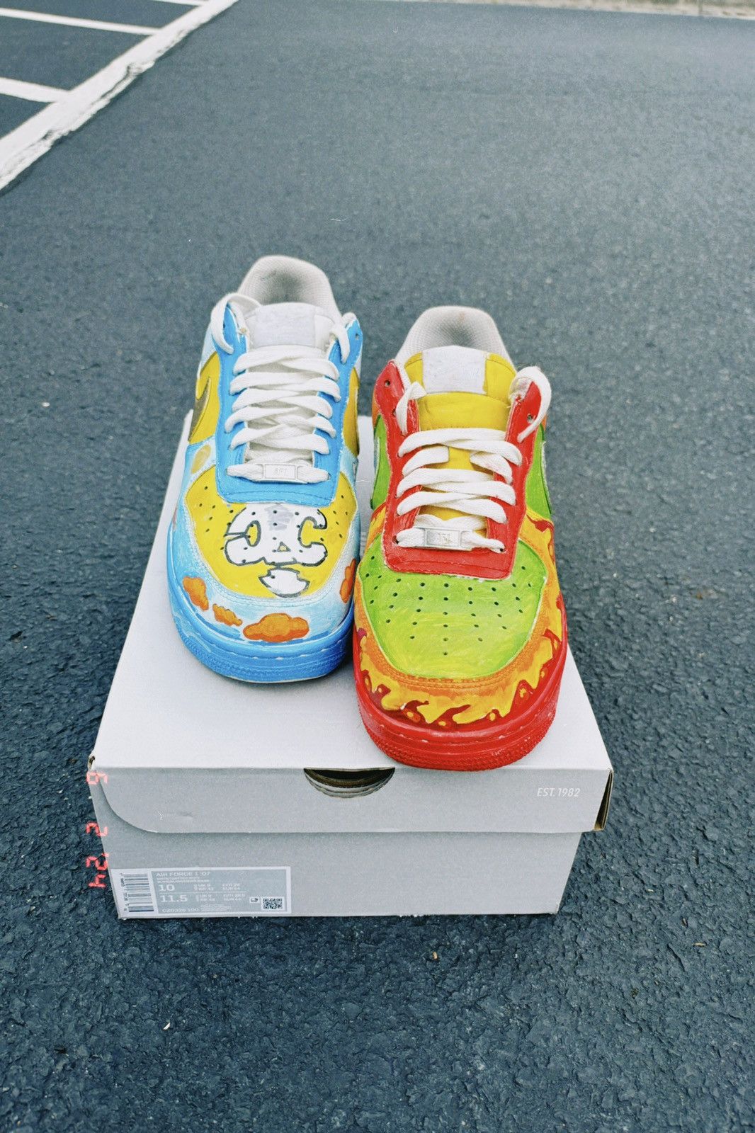Nike Custom Painted Nike AF1 Size US 10 / EU 43 - 1 Thumbnail