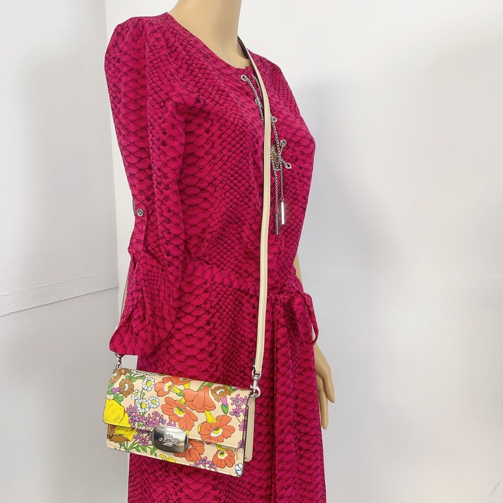 Coach Coach CR183 Eliza Small Flap Crossbody With Floral Print IN Size ONE SIZE - 1 Thumbnail