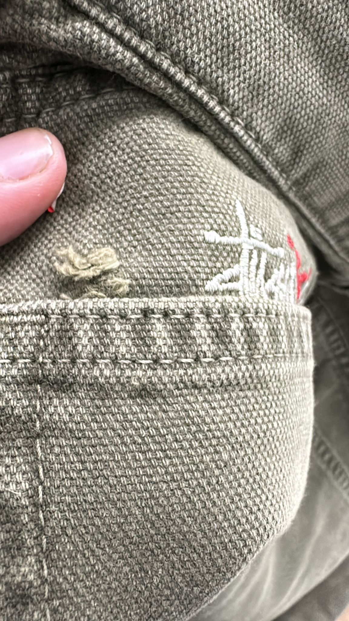 Stussy Stussy Big Ol Jean Size 29 Olive Drab Size US 29 - 4 Thumbnail