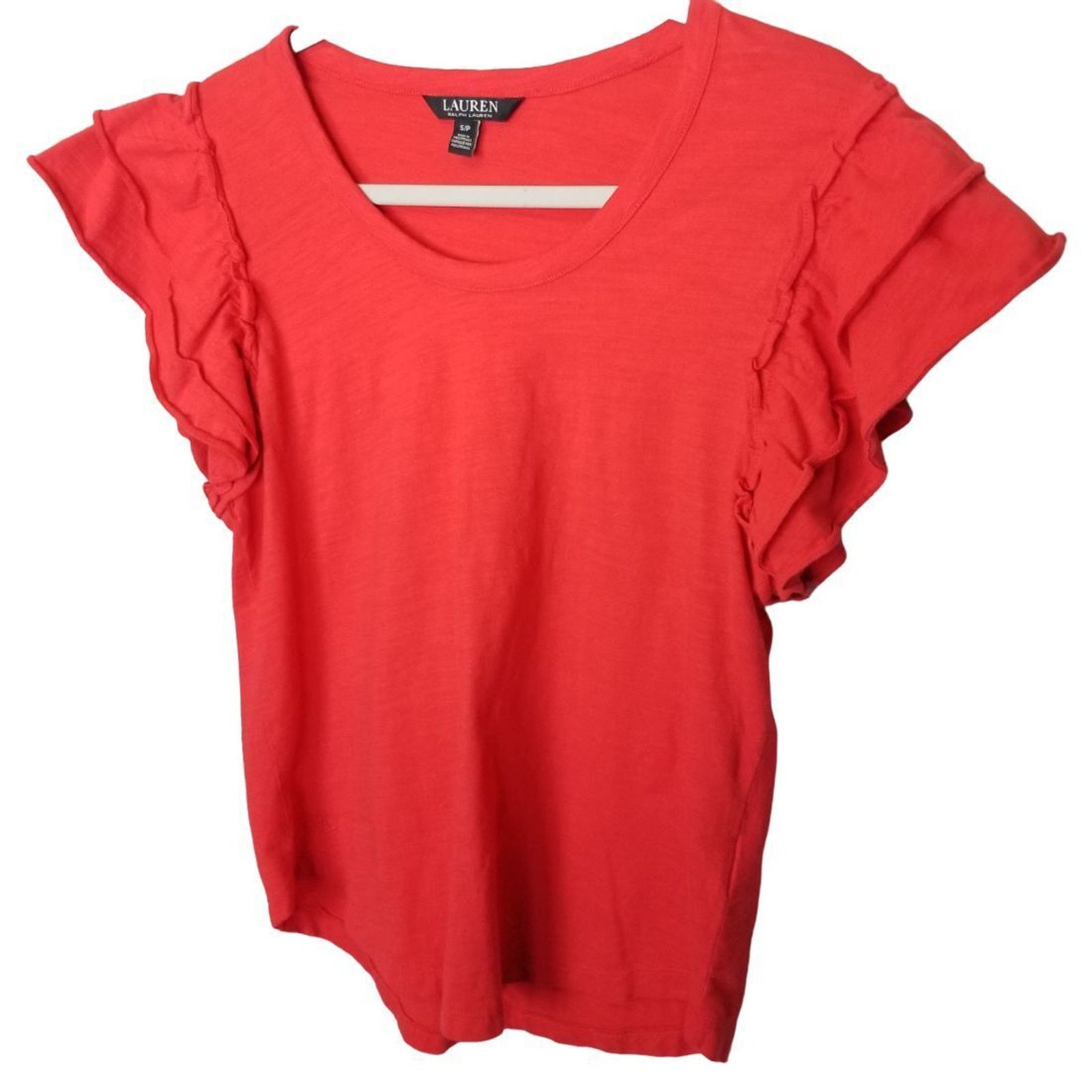 Lauren Ralph Lauren Lauren Ralph Lauren Ruffle Shirt S Classic Preppy Holiday Size S / US 4 / IT 40 - 3 Thumbnail