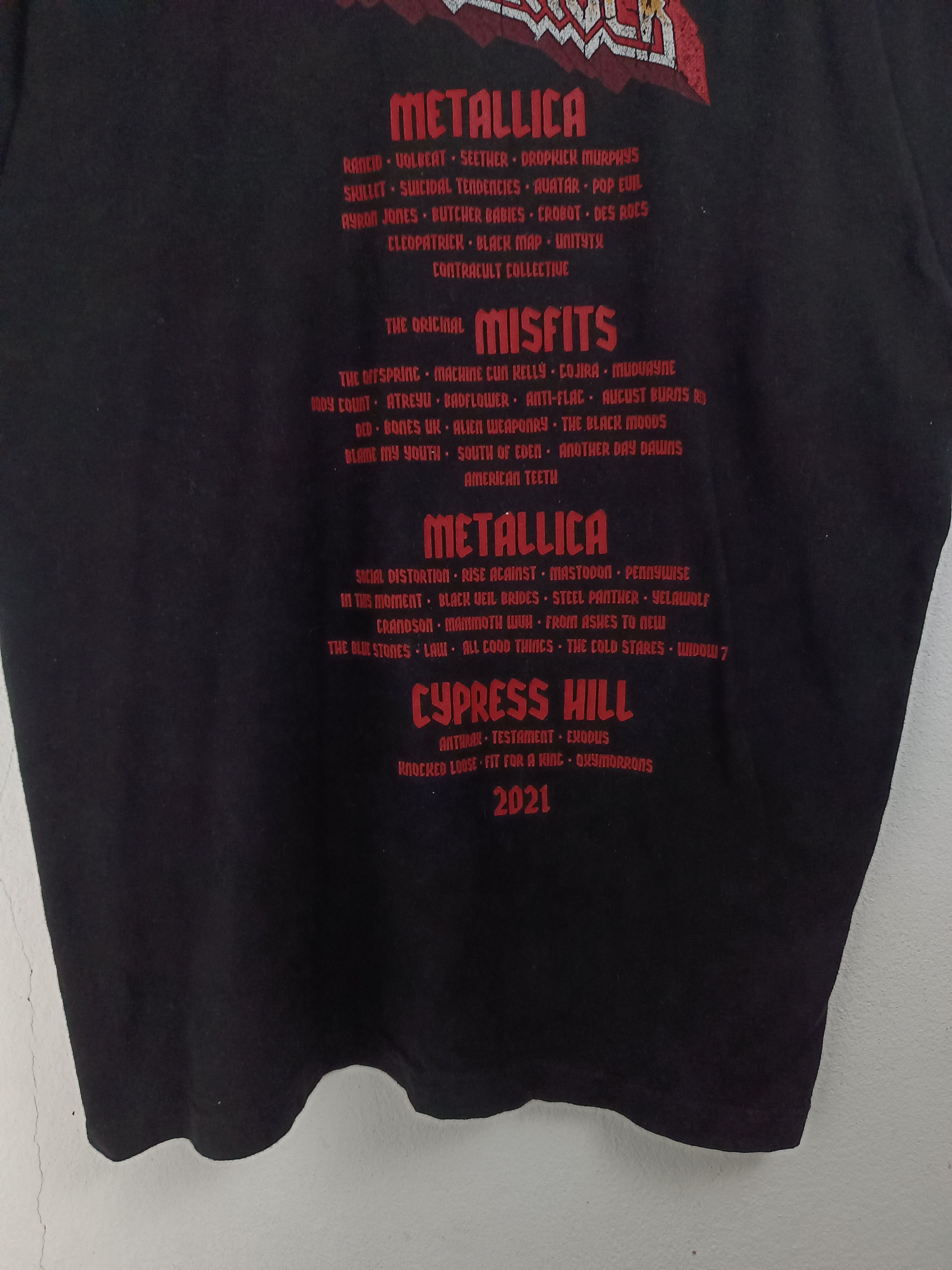 Band Tees VINTAGE AFTERSHOCK HEAVY METAL FEST TEE metallica misfits Size US XL / EU 56 / 4 - 14 Thumbnail