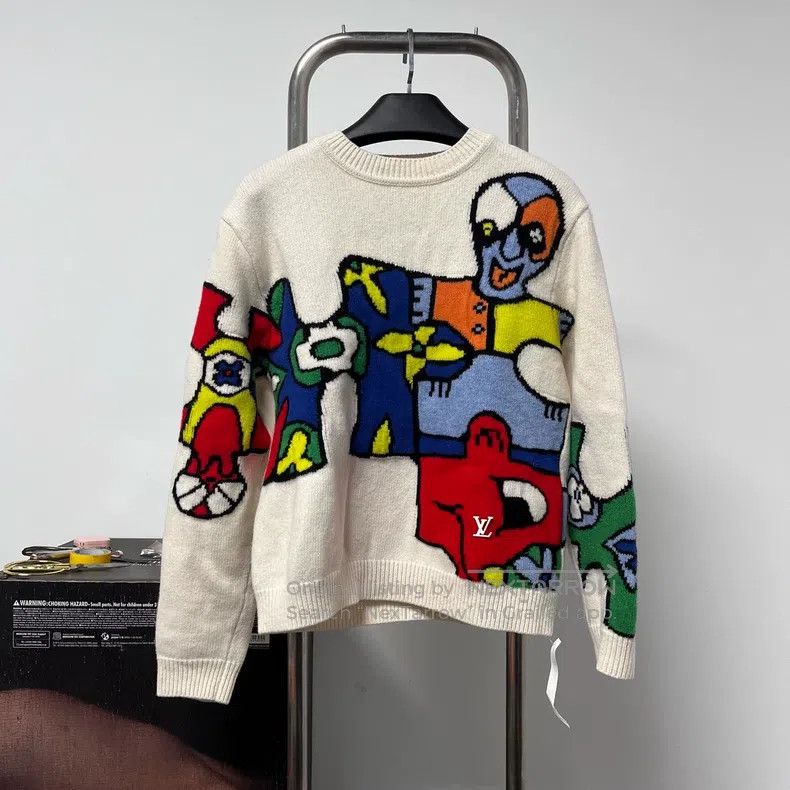 Louis Vuitton Louis Vuitton Jigsaw sweater Size US M / EU 48-50 / 2 - 2 Thumbnail
