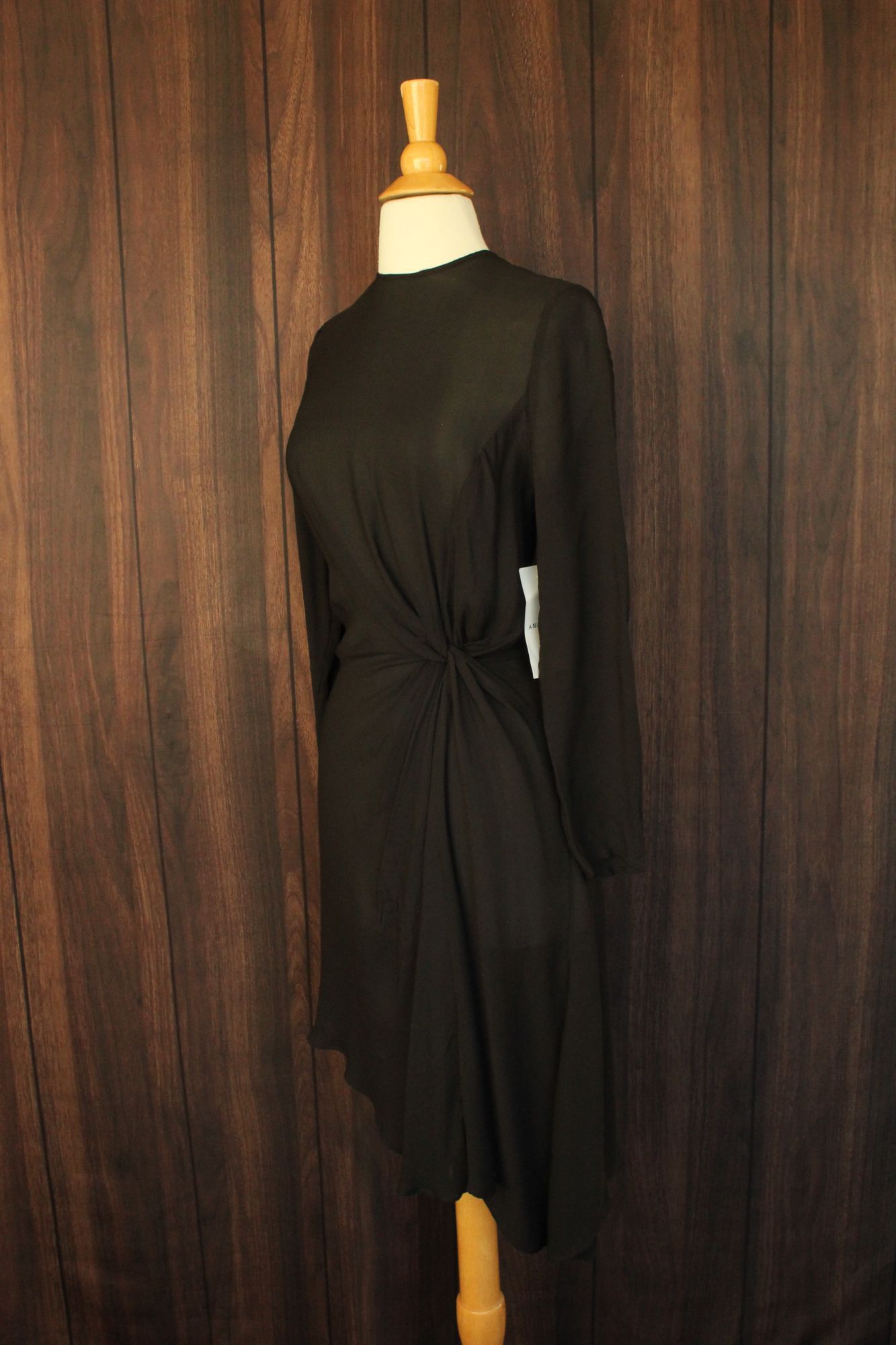 Anine Bing Anine Bing New With Tags Black Dress, Sz Small, Silk Chiffon Size S / US 4 / IT 40 - 8 Thumbnail