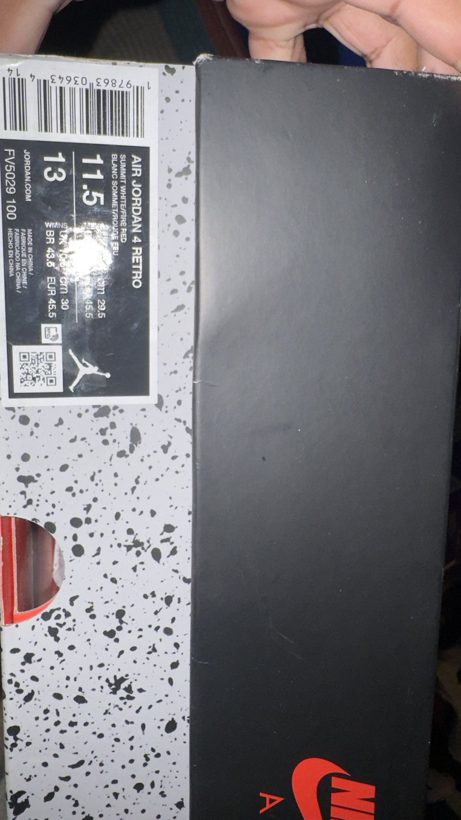 Jordan Brand Air Jordan Retro 4 Cement 2025 Size US 11.5 / EU 44-45 - 6 Thumbnail