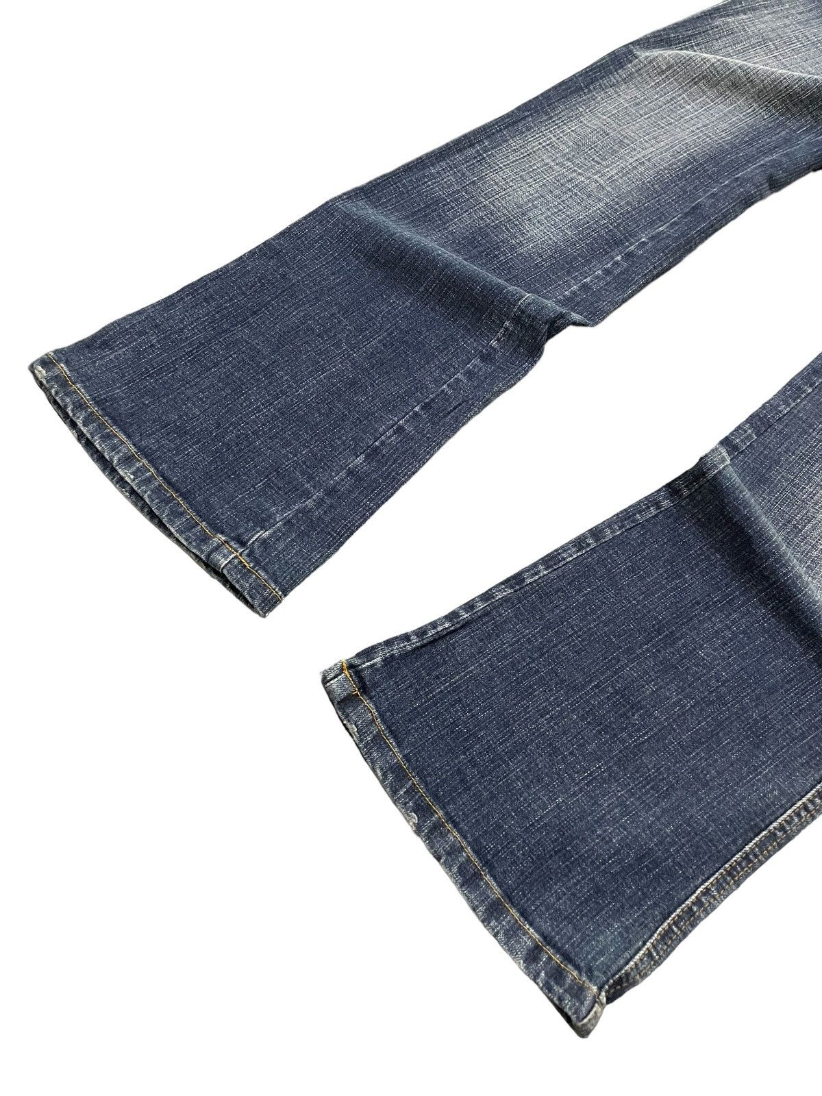 If Six Was Nine × Le Grande Bleu (L.G.B.) Camel Road Japan Bush Pocket Flared Stacked Denim Pants Size US 28 / EU 44 - 8 Thumbnail