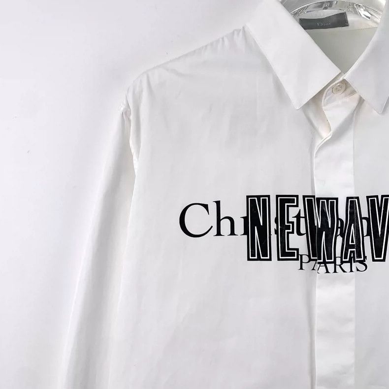 Dior Dior White Cotton Long Sleeve Shirt-2505 Size XL / US 12-14 / IT 48-50 - 3 Thumbnail