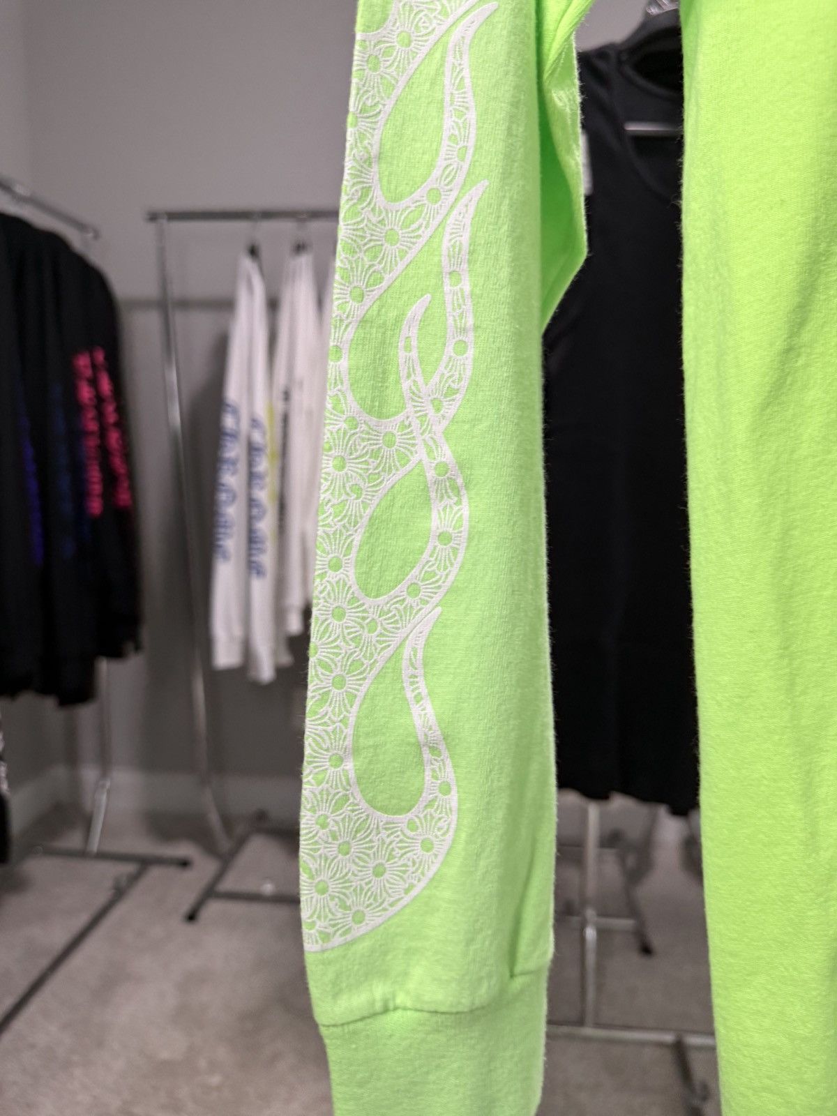 Chrome Hearts Chrome Hearts Green Flame Vintage Longsleeve Size US S / EU 44-46 / 1 - 4 Thumbnail