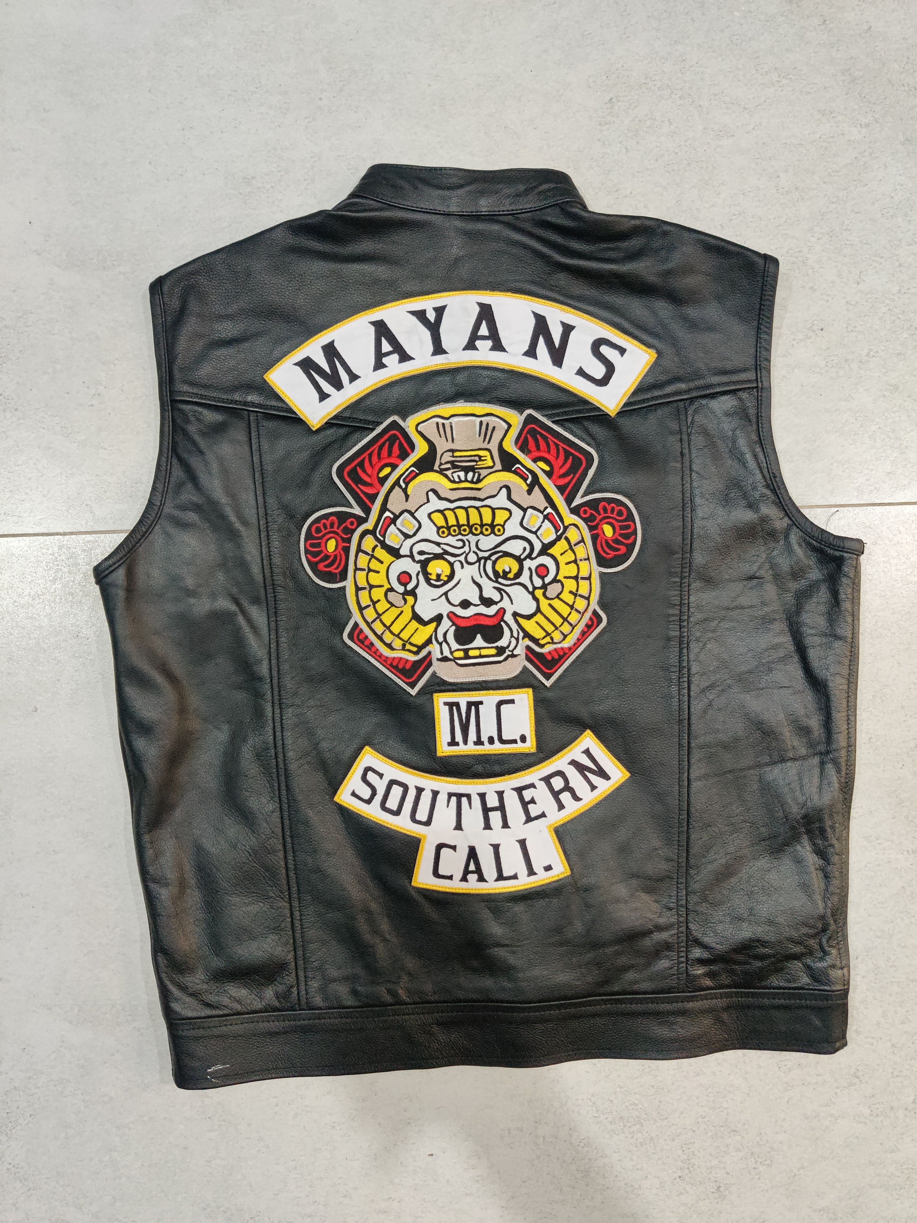 Leather Mayan South California Vintage Leather Vest Size US XL / EU 56 / 4 - 2 Thumbnail