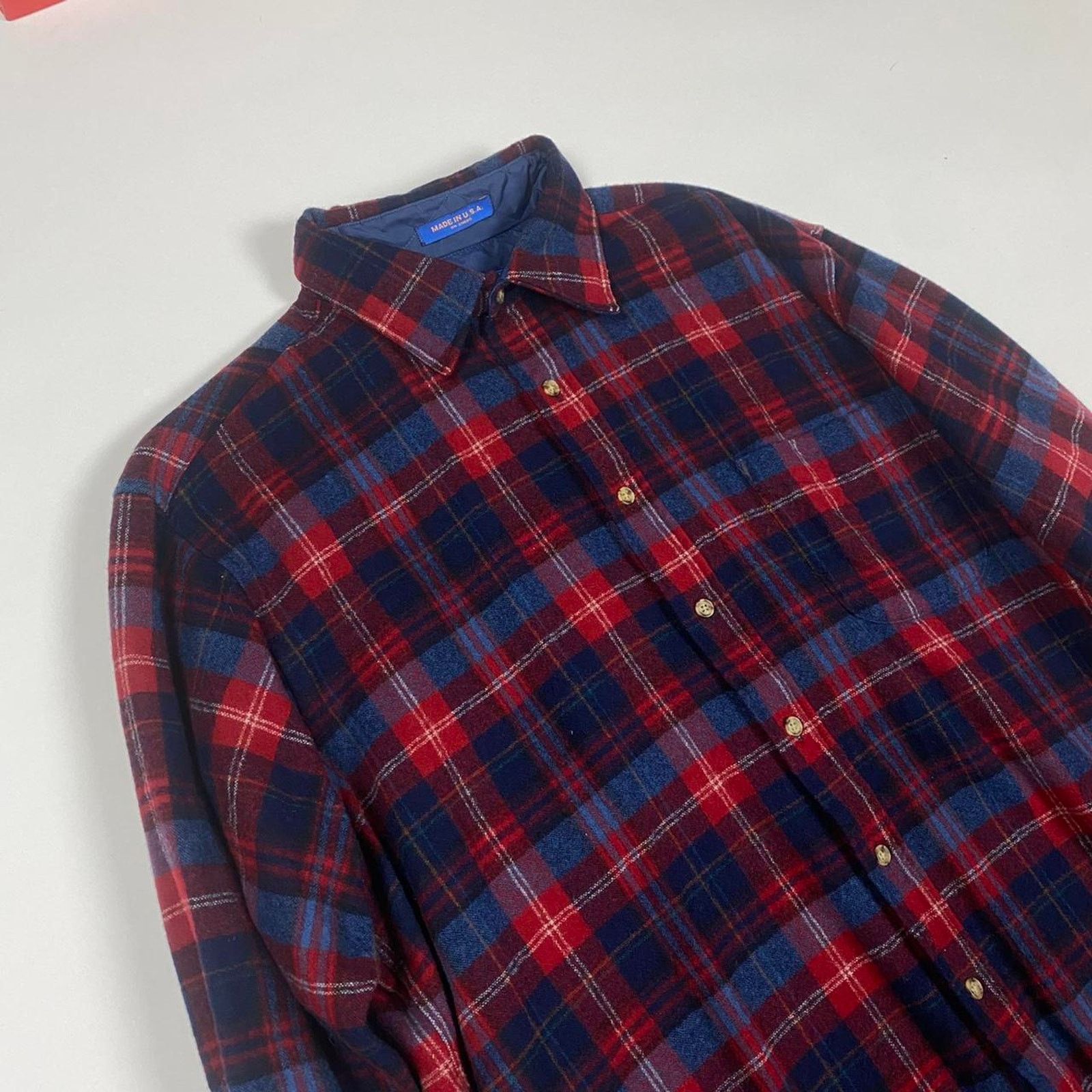 Pendleton Pendleton Blue & Red Button Up Size US XL / EU 56 / 4 - 2 Thumbnail