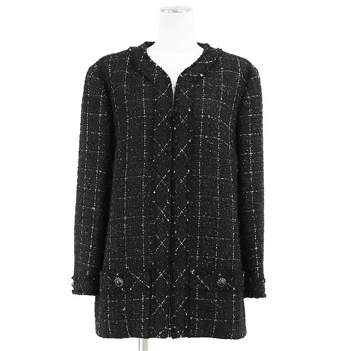 Chanel Chanel Chanel HOMME Fantaisie Tweed Wool Blend Jacket Others Outerwear P54659 DUTY FREE for USA Size ONE SIZE - 1 Thumbnail