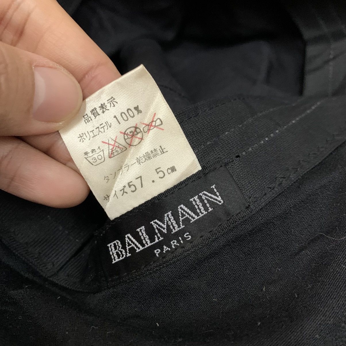 Balmain Balmain Paris Black Hats Size ONE SIZE - 7 Thumbnail