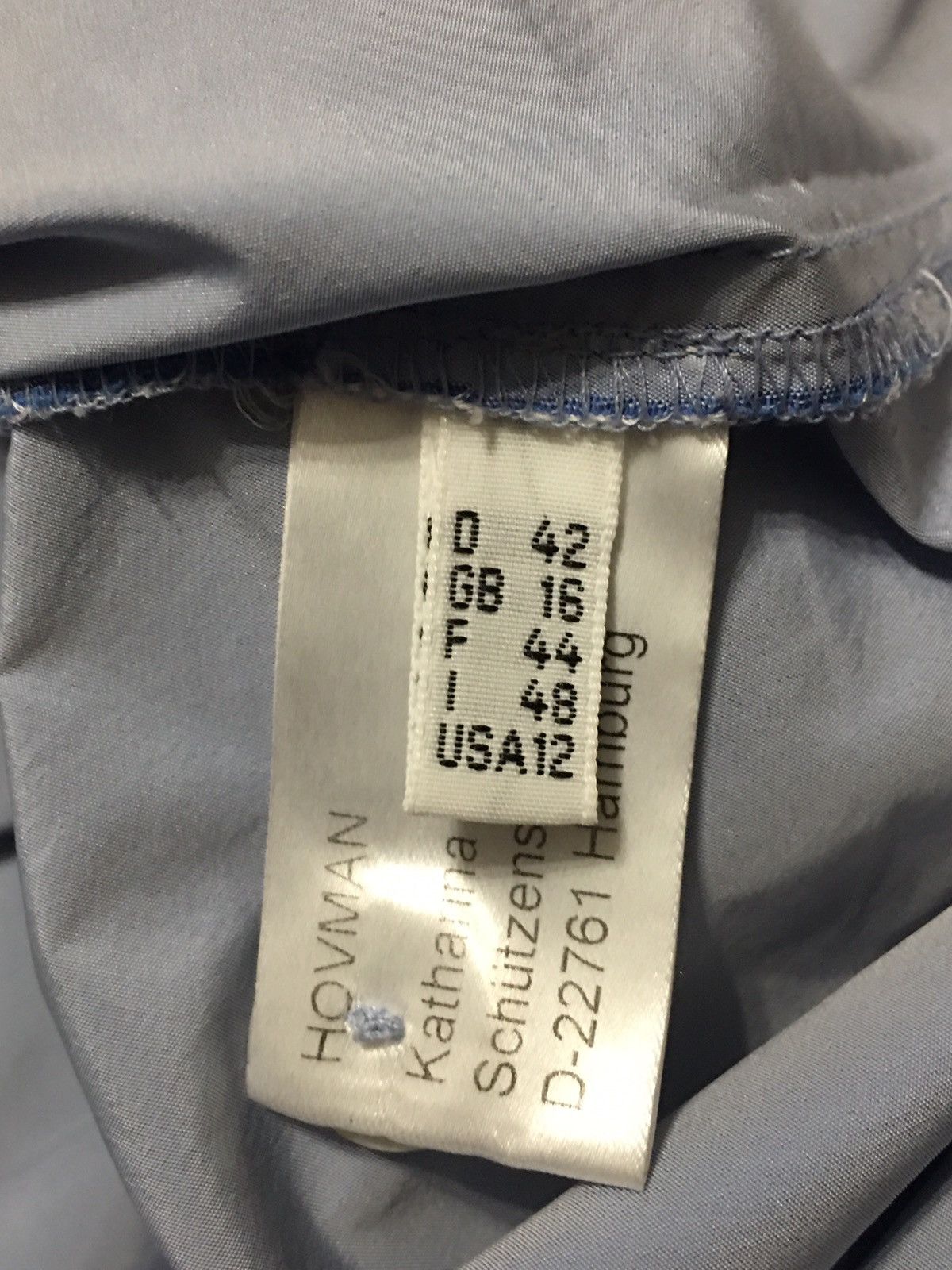 Designer Katharina Hovman Blue Metalic Blouse Shirt Size EU42 US12 Size XL / US 12-14 / IT 48-50 - 11 Thumbnail