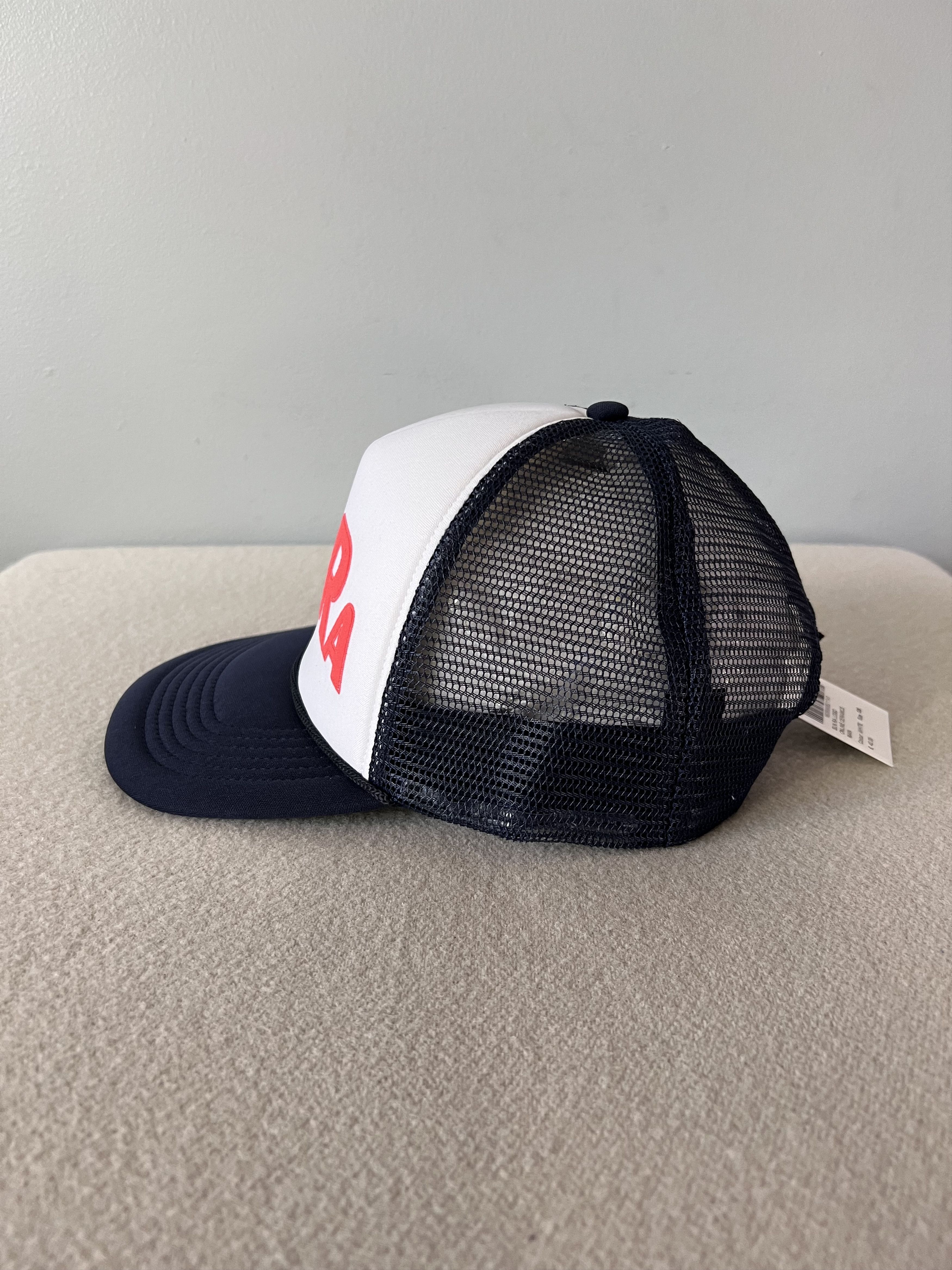Online Ceramics Online Ceramics Sun Ra Logo Trucker Hat in White Size ONE SIZE - 2 Thumbnail