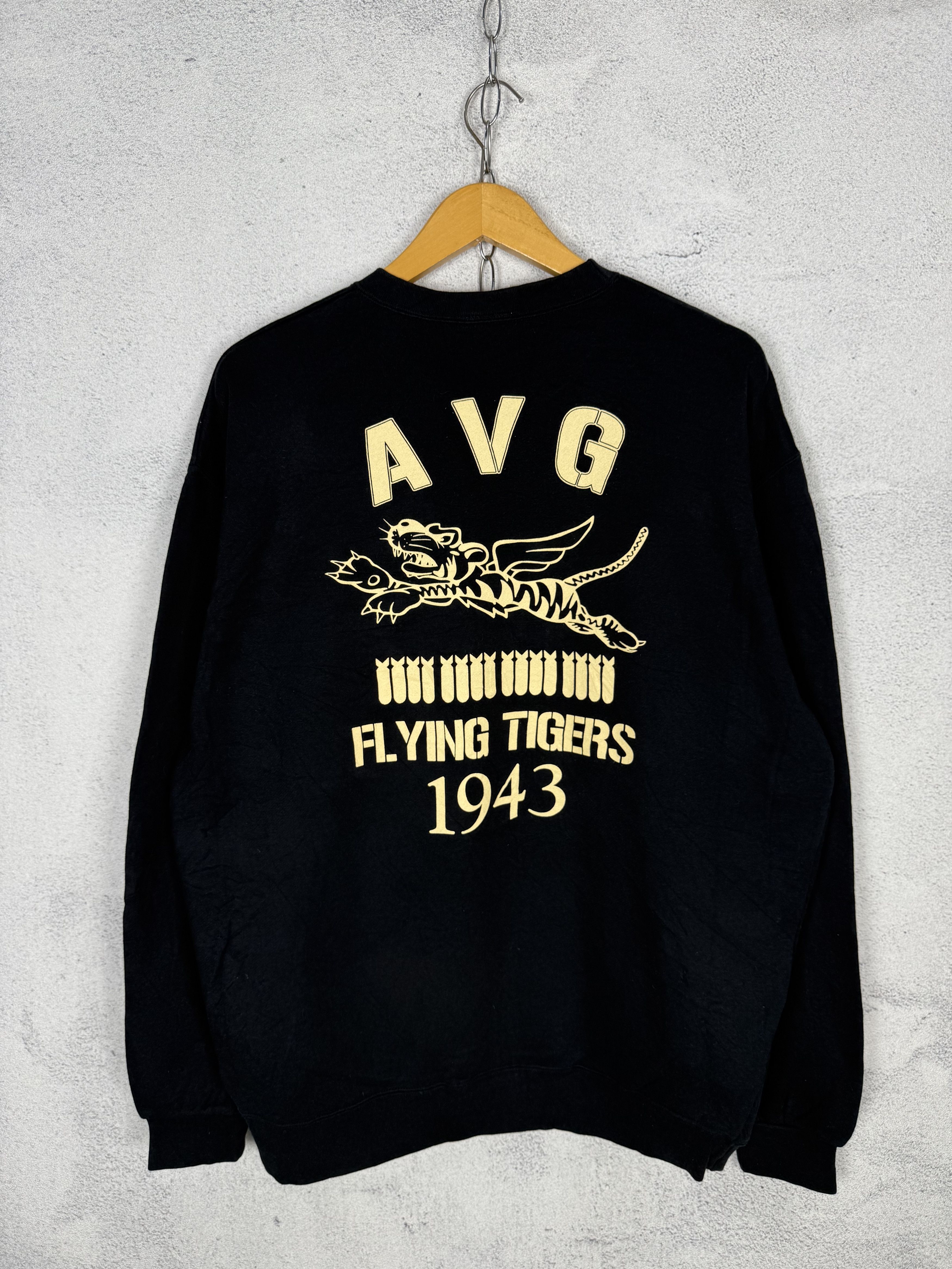 Japanese Brand The Mavericks AVG Flying Tigers Sweatshirt Crewneck Size US XL / EU 56 / 4 - 1 Thumbnail