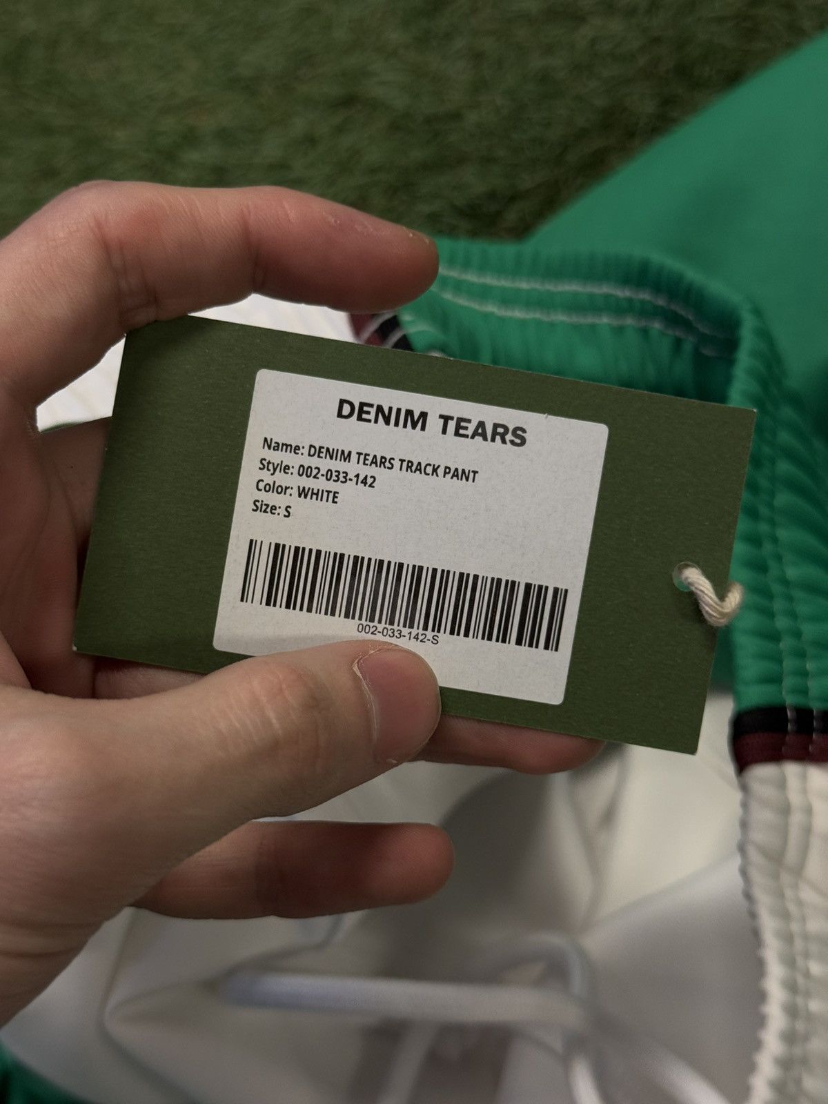 DENIM TEARS Denim Tears Green White Track Pants Size S (NEW) Size US 30 / EU 46 - 8 Thumbnail