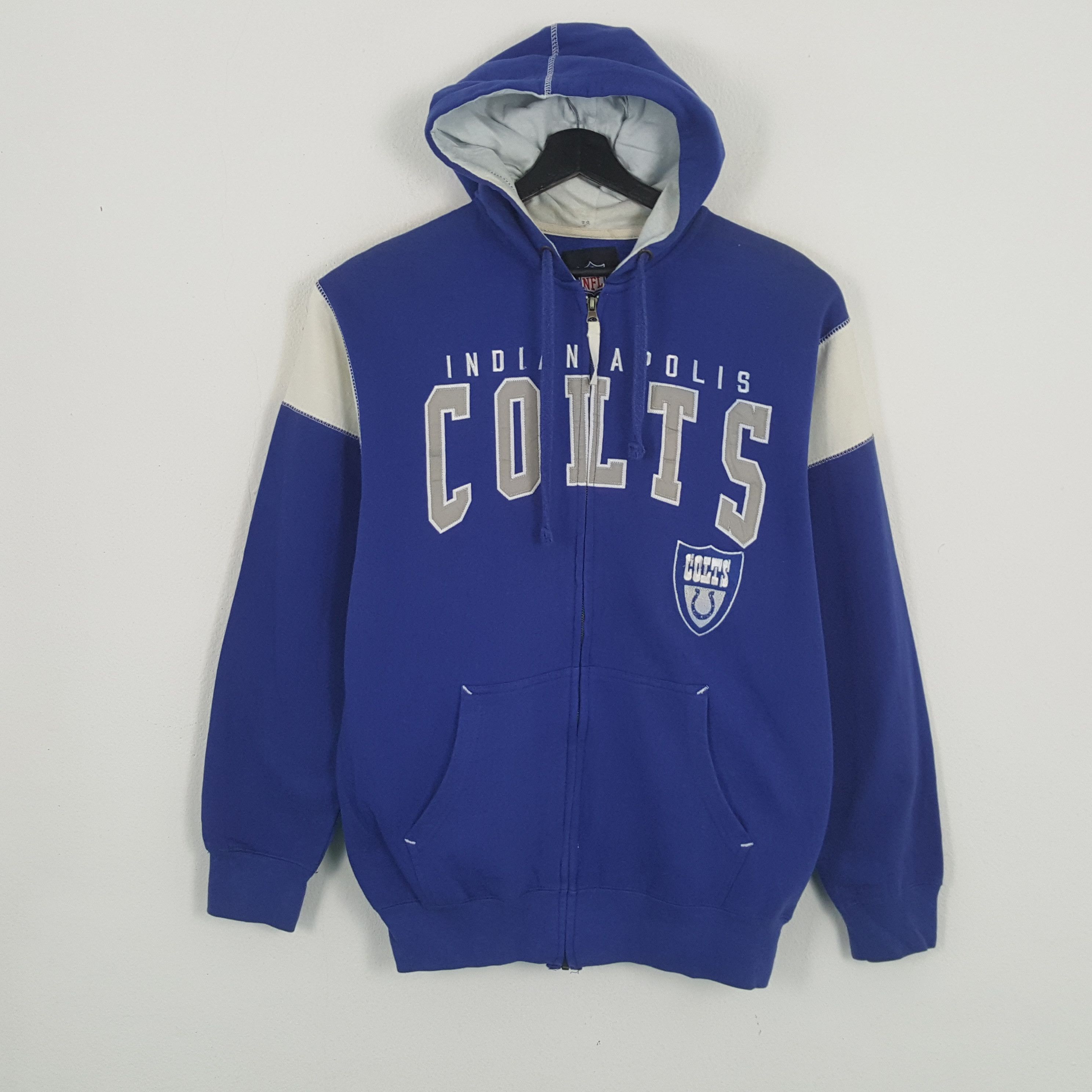NFL × Vintage INDIANAPOLIS COLTS NFL American Football Team Zipper Hoodies Size US L / EU 52-54 / 3 - 1 Thumbnail