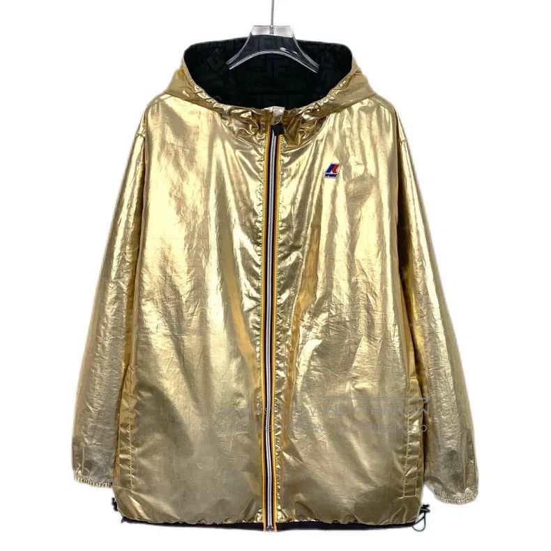 Fendi Fendi Color-blocked logo letter all-over print hooded zip- Size M / US 6-8 / IT 42-44 - 3 Thumbnail