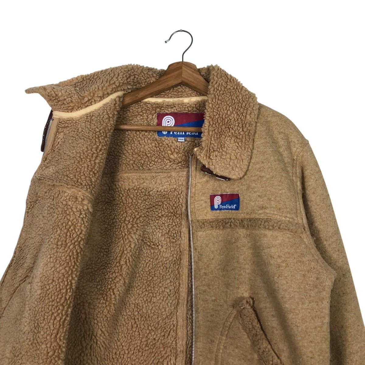 Japanese Brand 📌Vintage Dip Pile Sherpa Fleece Jacket Penfield Size US M / EU 48-50 / 2 - 13 Thumbnail