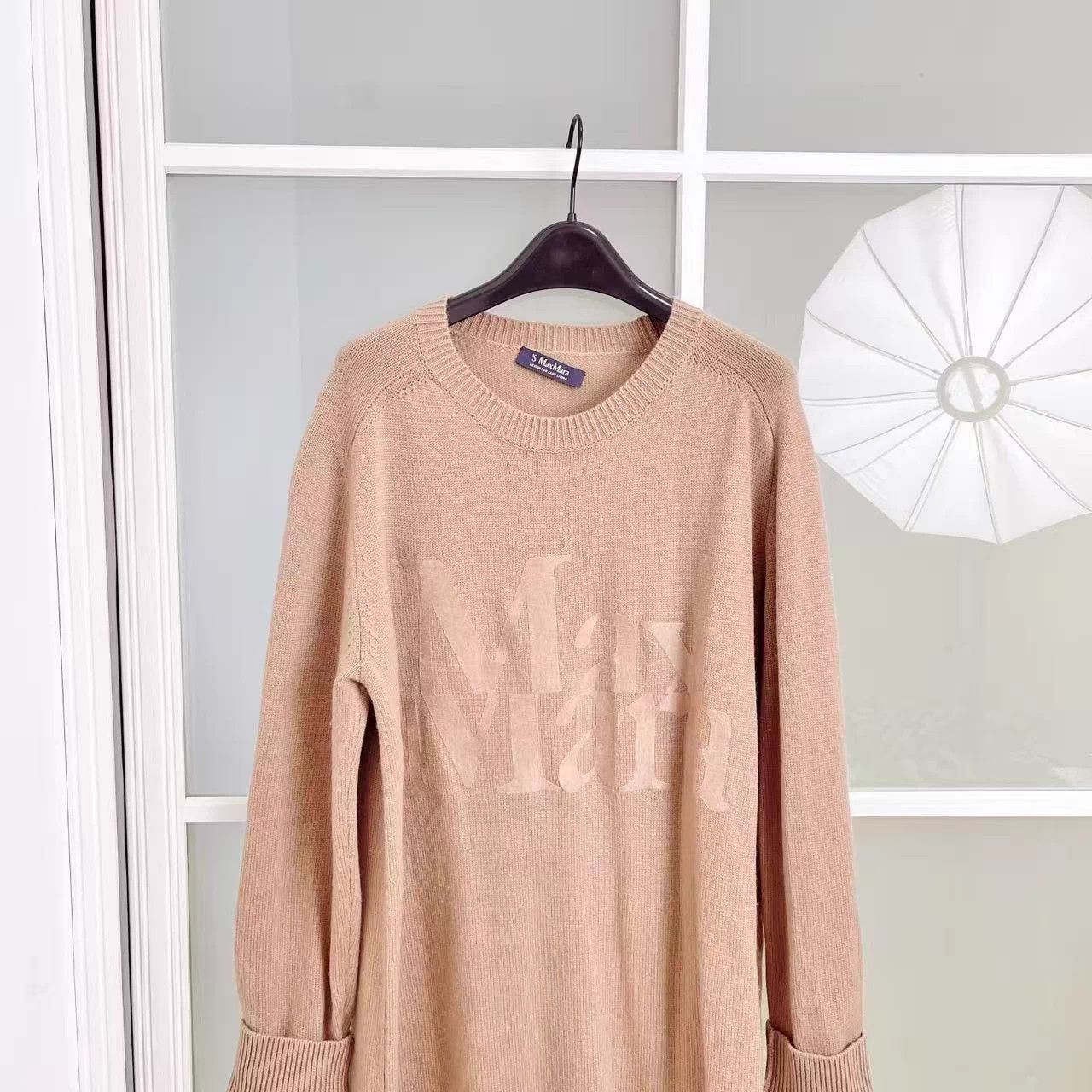 Unknown London S'Max Mara Camel Cashmere Wool Knit Dress 98% New Size S / US 4 / IT 40 - 2 Thumbnail