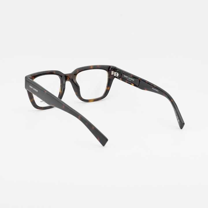 Saint Laurent Paris Saint Laurent SL804 002 Eyeglasses Havana 51mm Square Frame Size ONE SIZE - 4 Thumbnail