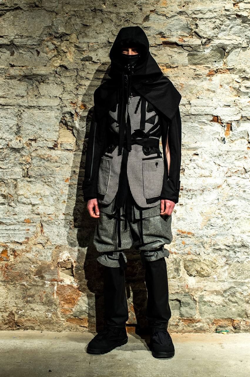 Takahiromiyashita The Soloist. × Undercover AW18 TAKAHIROMIYASHITA TheSoloist Runway Wool Bondage Hood Size ONE SIZE - 10 Thumbnail