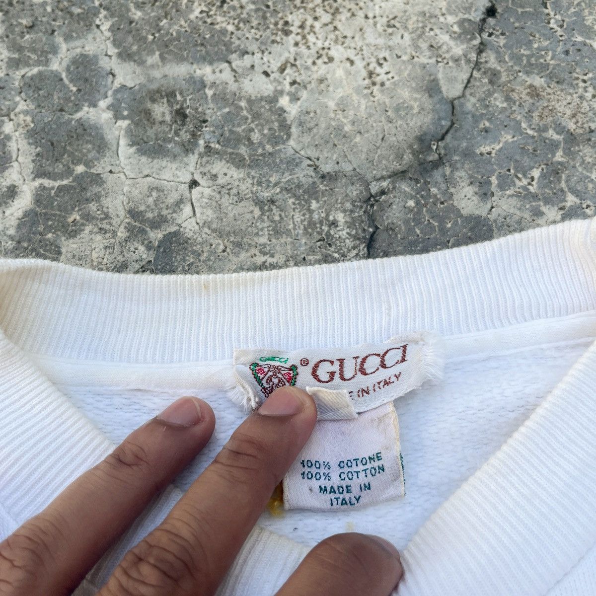 Gucci Vintage 90s Gucci Embroidy Sailor Design Old Money Size US S / EU 44-46 / 1 - 6 Thumbnail