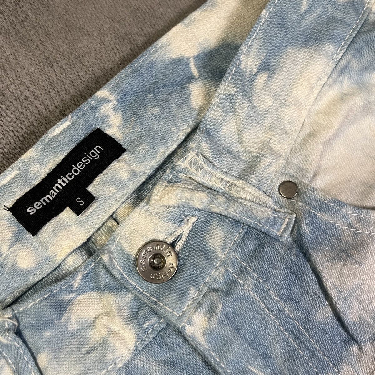 semanticdesign 2000s Semantic Design Tie Dye Denim Pants Size US 28 / EU 44 - 3 Thumbnail