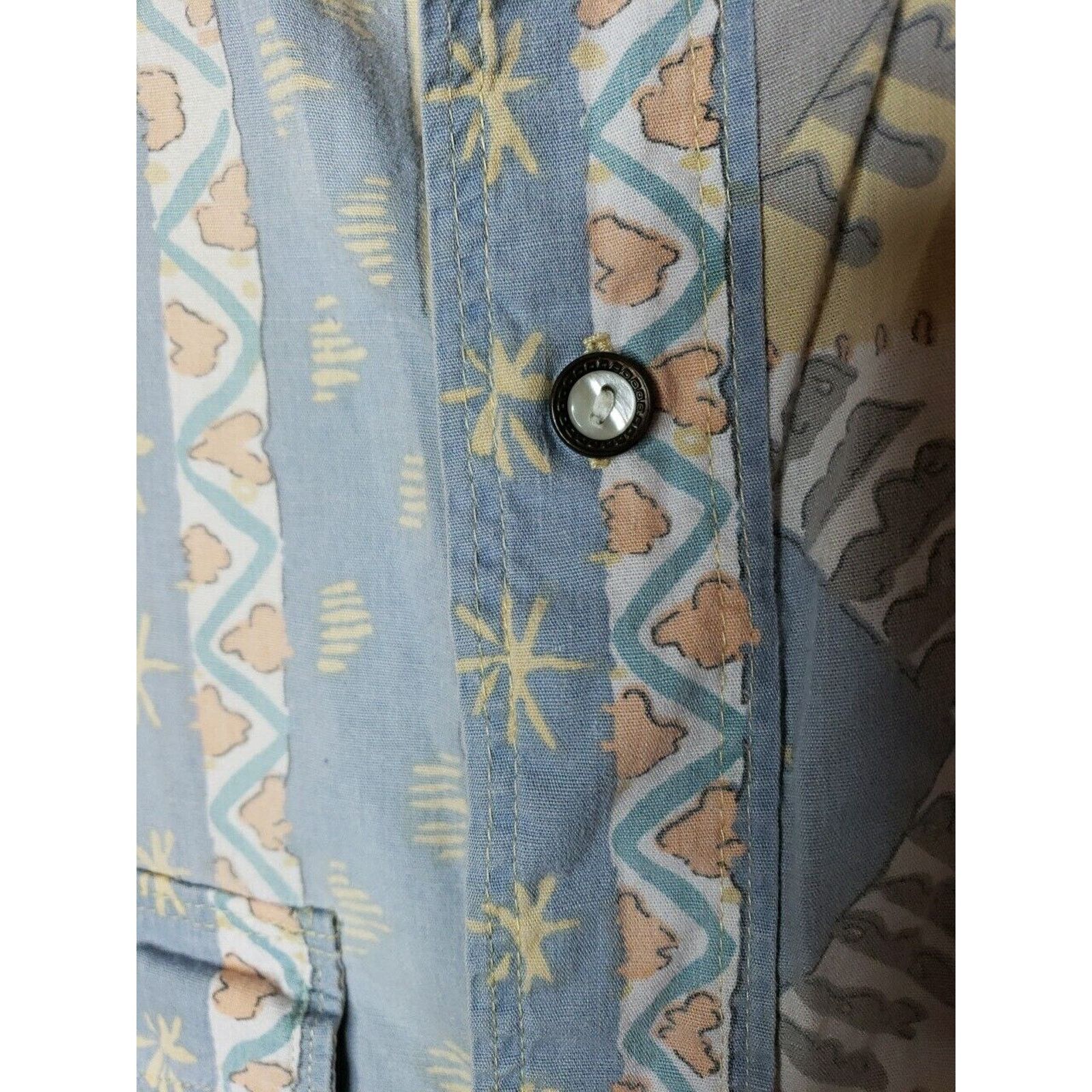 Other Vintage 90s International News Abstract Button Shirt MEDIUM Size US M / EU 48-50 / 2 - 10 Thumbnail