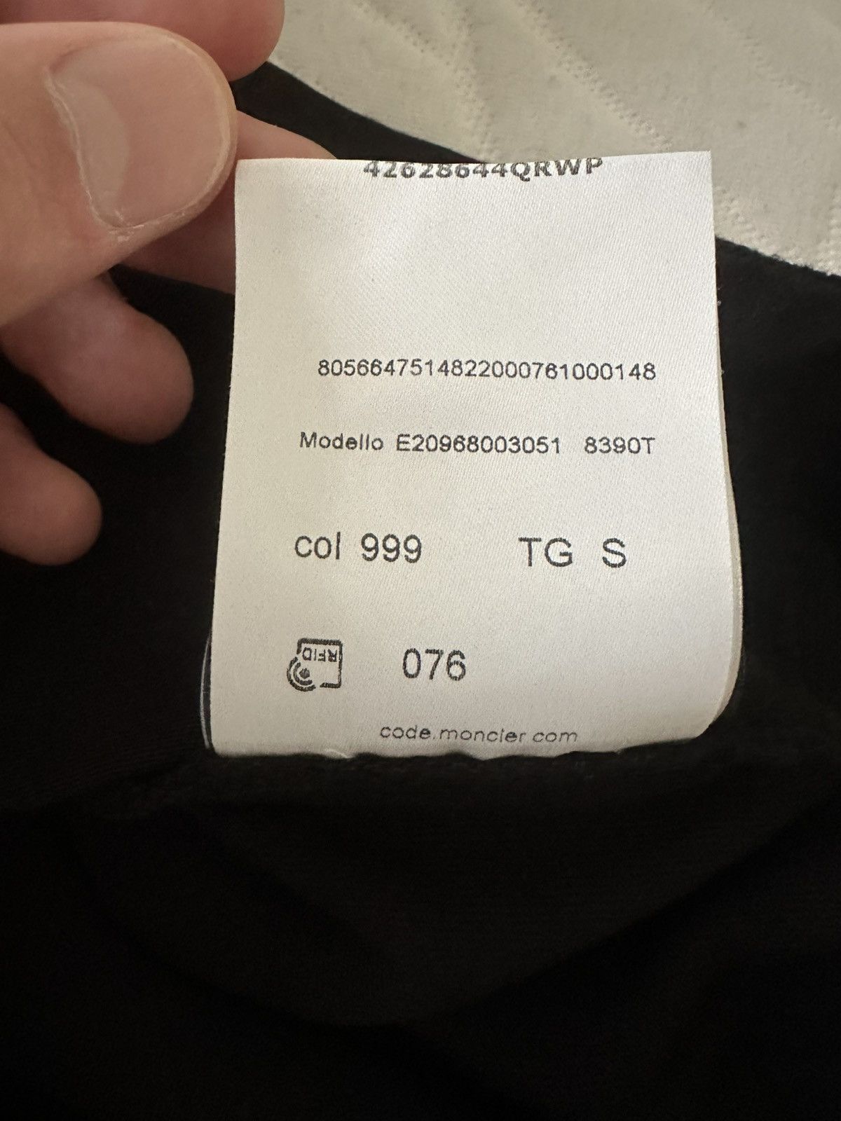 Moncler Black Moncler Tee Size US S / EU 44-46 / 1 - 8 Thumbnail