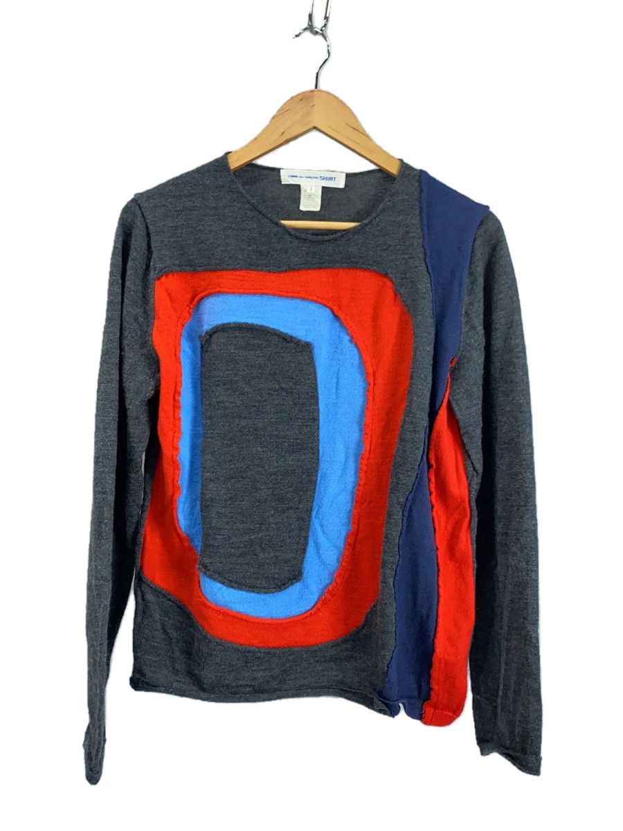Sweater Front Design Thin Wool Gray
