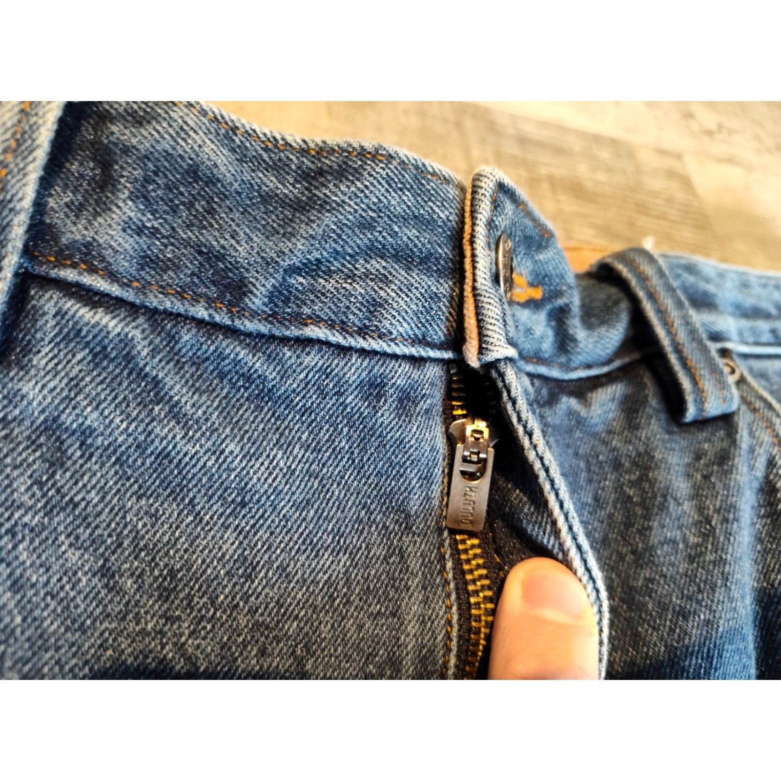 CO Duluth Trading Co Men's Flannel-Lined Jeans 38X30 Blue Ballroom Workwear Size US 38 / EU 54 - 6 Thumbnail