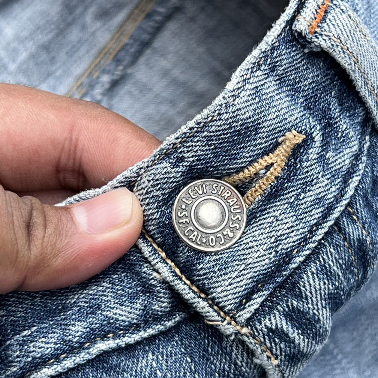 Levi's “LEVIS” 553 DISTRESS ACID WASH JEANS Size US 30 / EU 46 - 7 Thumbnail