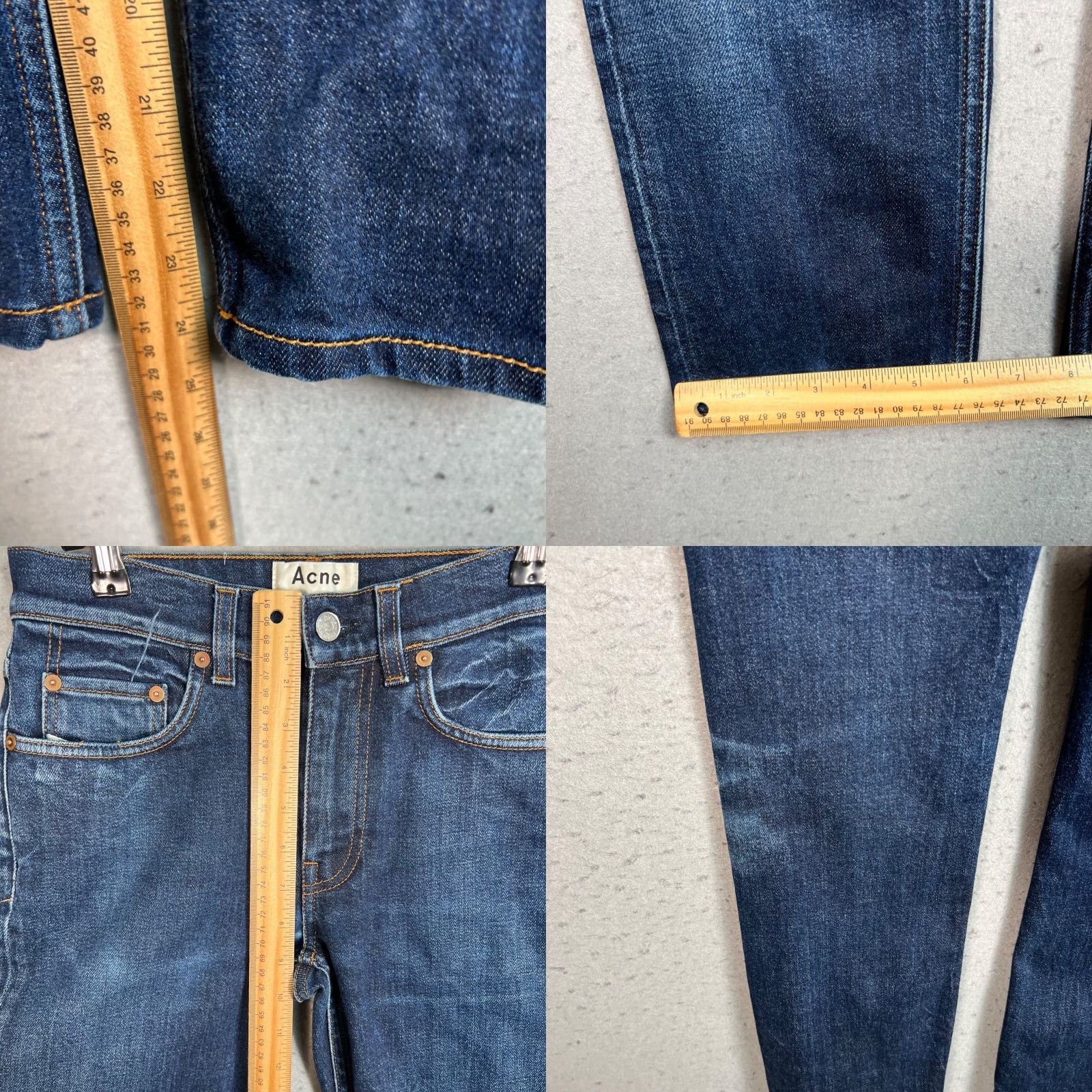 Acne Studios Acne Studios Jeans Slim 28x32 Blue Denim Cotton Elastane 5-Pocket Slim Fit Adult Mens Retro? (Wait) Size US 28 / EU 44 - 8 Thumbnail