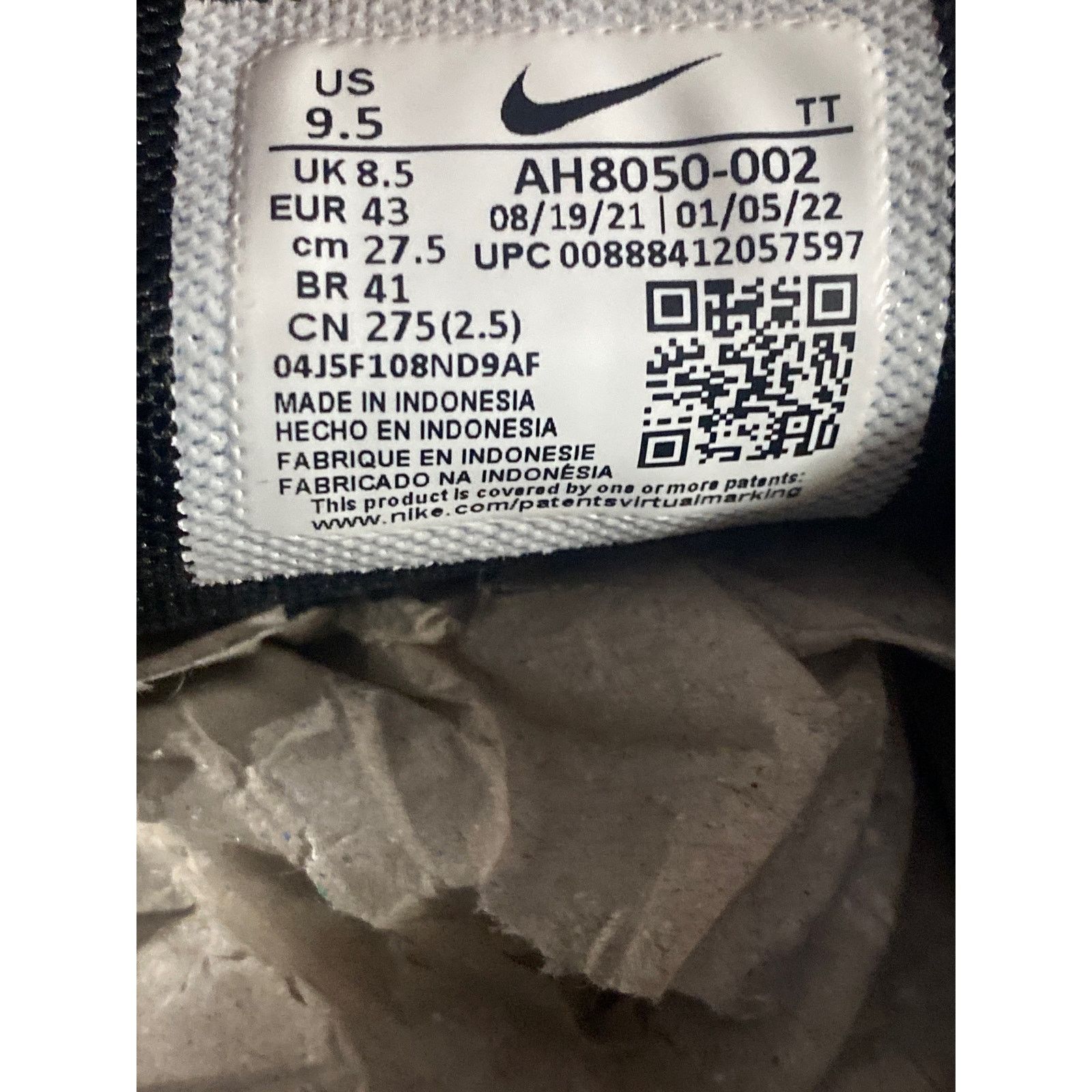 Nike Nike Air Max 270 Black/Anthracite/white/Red, Size 9.5 wmns Size US 9.5 / IT 39.5 - 7 Thumbnail