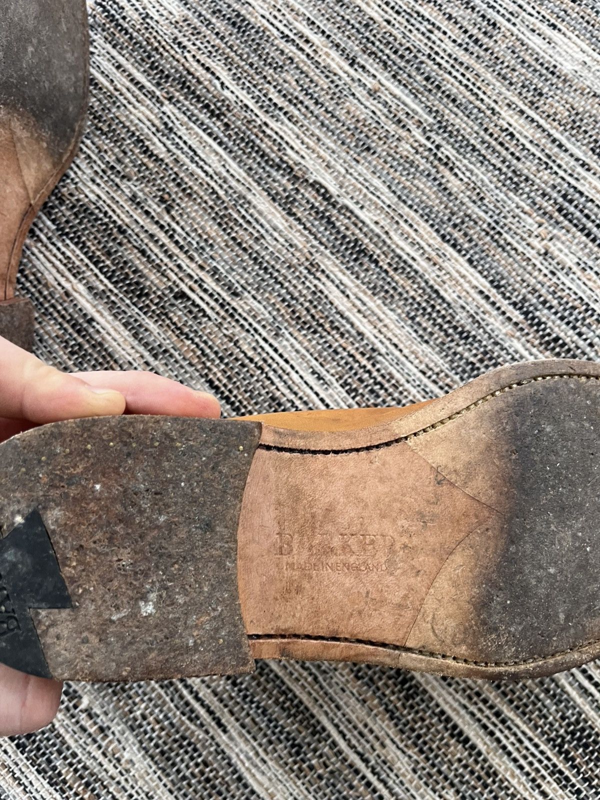 Barker Vintage Luxury Barker Brown Yellow Leather Chelsea Boots Y2K Size US 11.5 / EU 44-45 - 17 Thumbnail