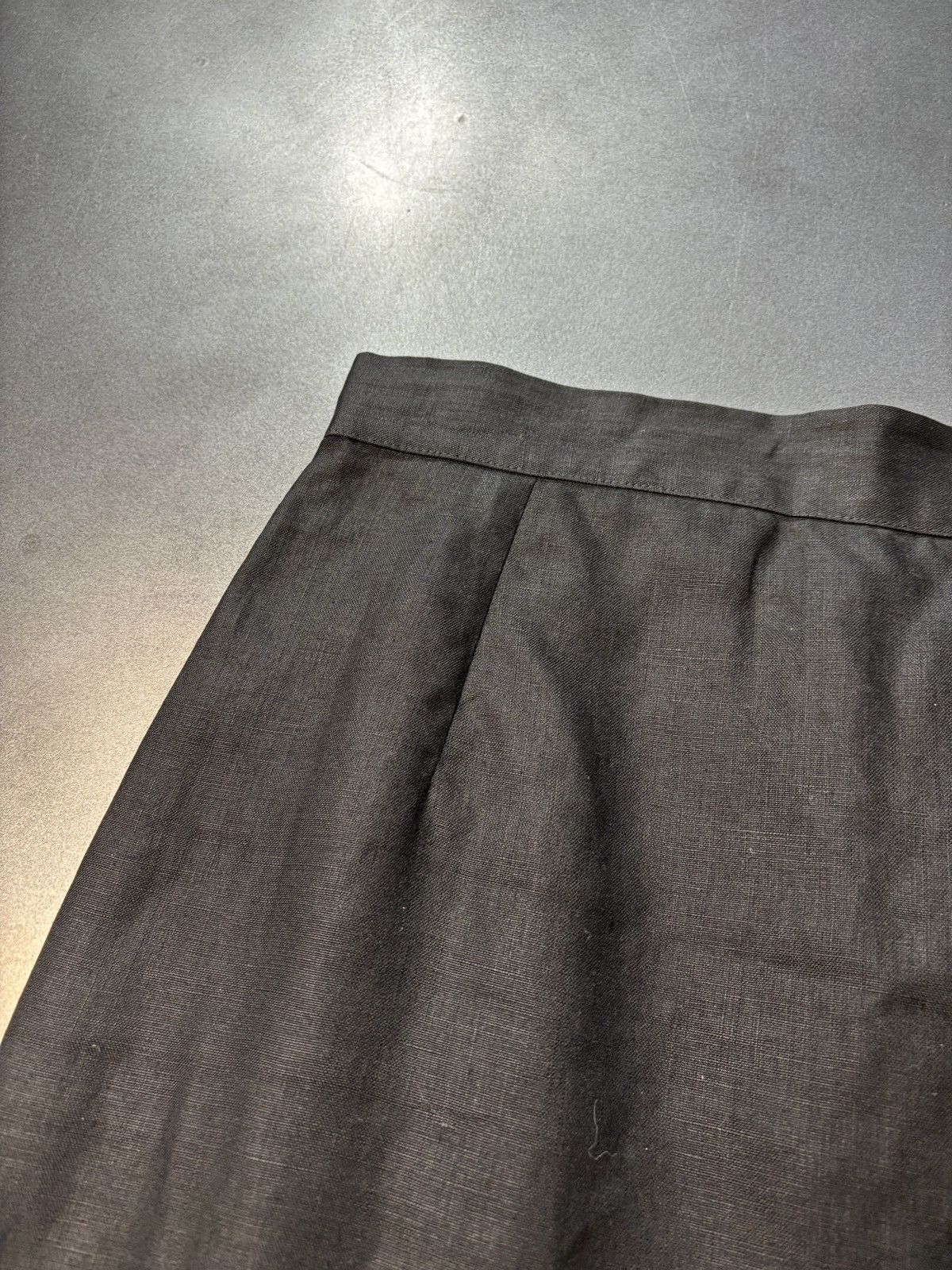 GianMarco Venturi × Vintage Vintage Gian Marco Venturi Mini Skirt 90s Linen Skirt Short Size 27" / US 4 / IT 40 - 5 Thumbnail