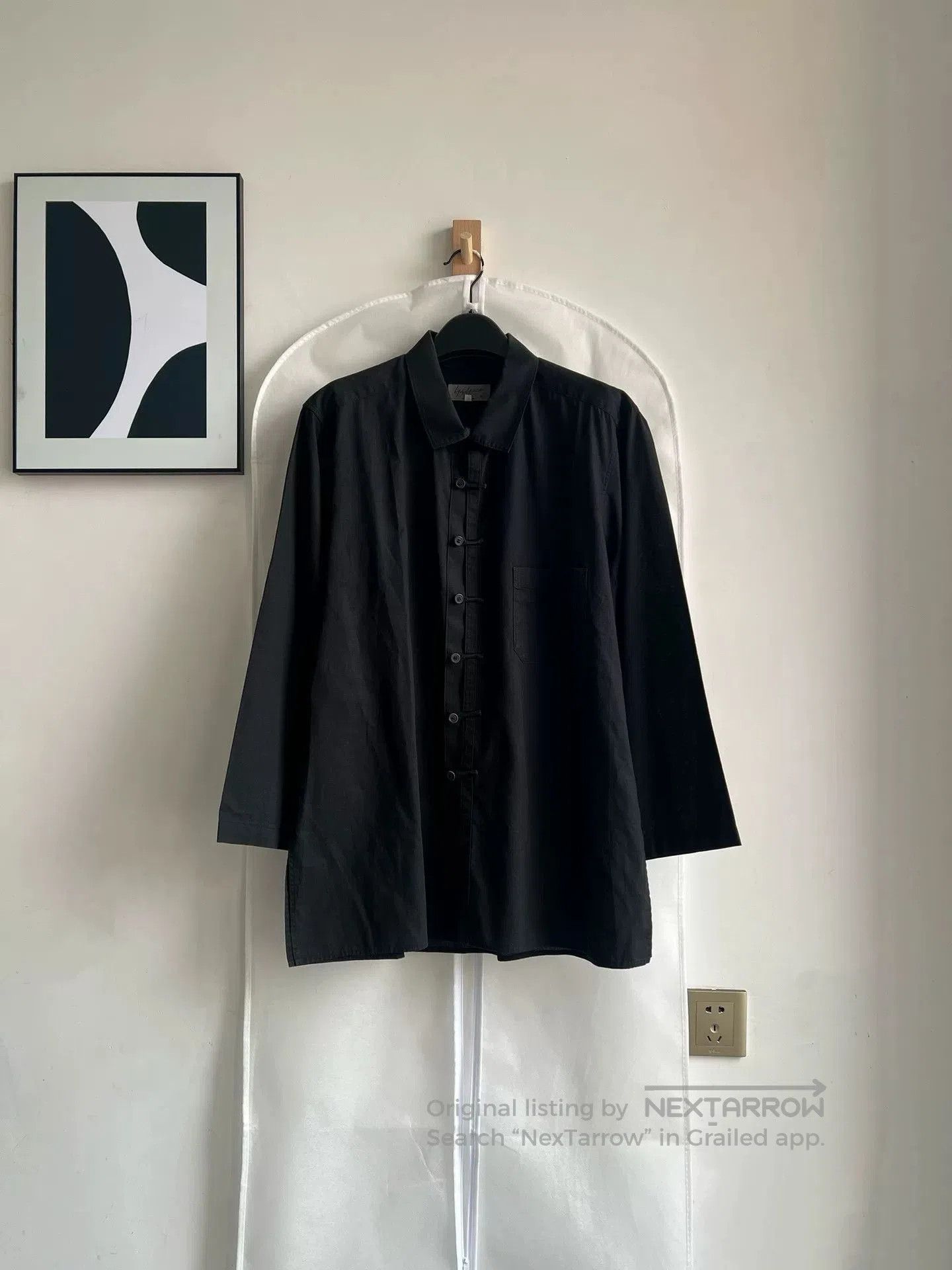 Yohji Yamamoto Yohji Yamamoto Black Oversized Shirt. Size US M / EU 48-50 / 2 - 2 Thumbnail