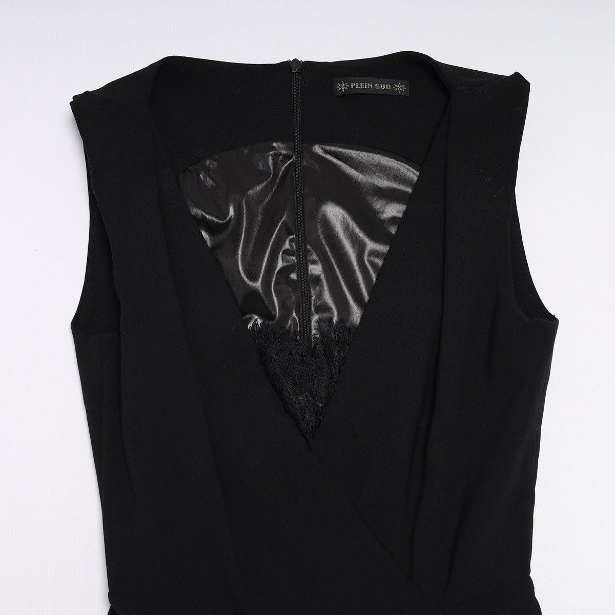 plein sud Plein Sud Viscose Polyamide Elastane Wool Black Dress Size S / US 4 / IT 40 - 2 Thumbnail