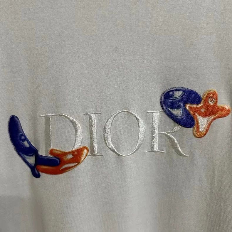 Dior Dior Short Sleeve Embroidered T-2505 Size US M / EU 48-50 / 2 - 2 Thumbnail