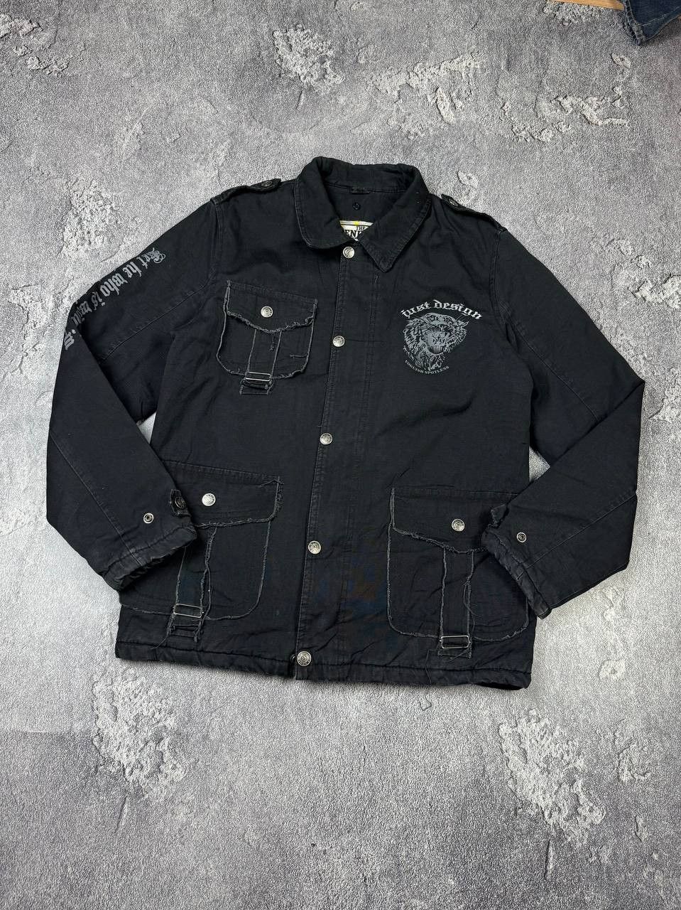 If Six Was Nine Y2K Gothic M65 Multi Pocket Army Jacket Size US S / EU 44-46 / 1 - 2 Thumbnail