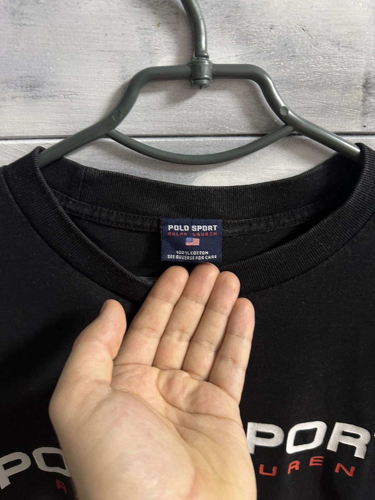 Ralph Lauren Sport Vintage T-Shirt Polo Sport Ralph Lauren USA Flag Big Logo Size US L / EU 52-54 / 3 - 6 Thumbnail