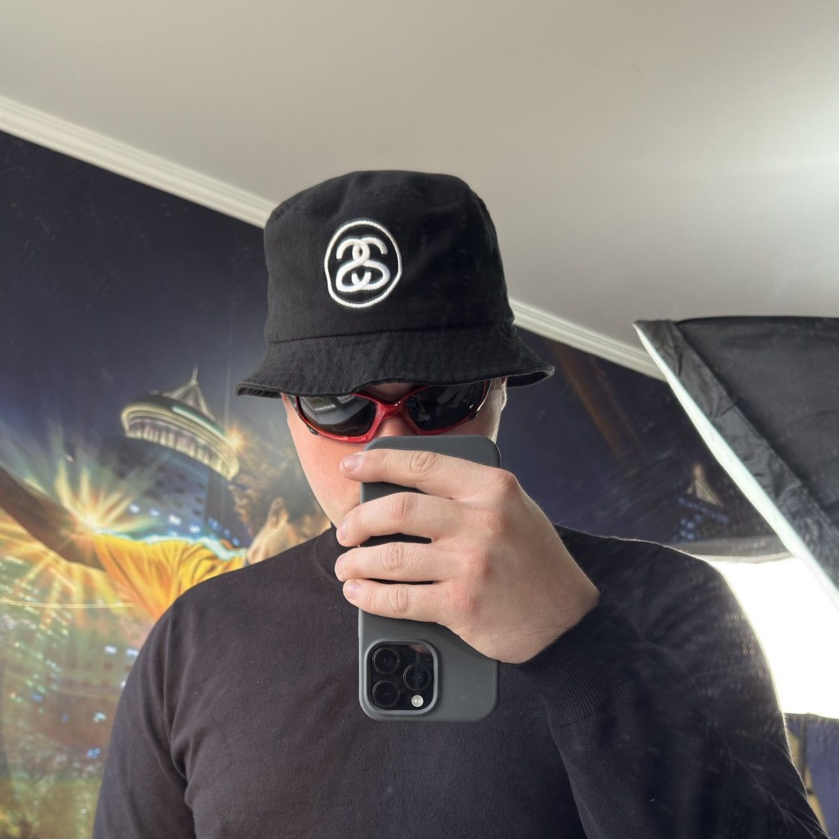 Stussy STUSSY SS LINK BUCKET HAT BLACK Size ONE SIZE - 9 Thumbnail
