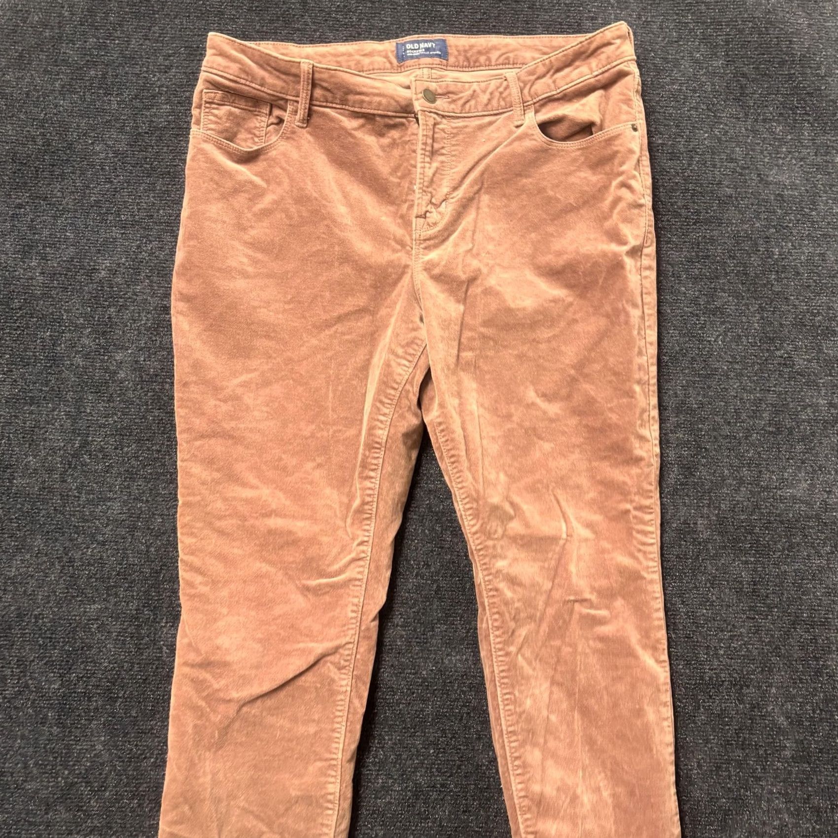Old Navy Old Navy Rockstar Jeans Womens 14 Pink Mid Rise Skinny Stretch Corduroy Pants Size 36" / US 14 / IT 50 - 2 Thumbnail