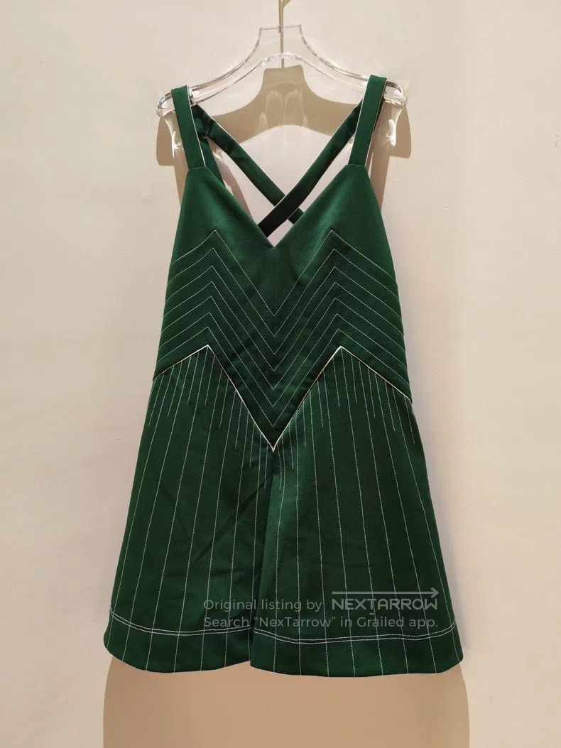 Valentino Green striped dress